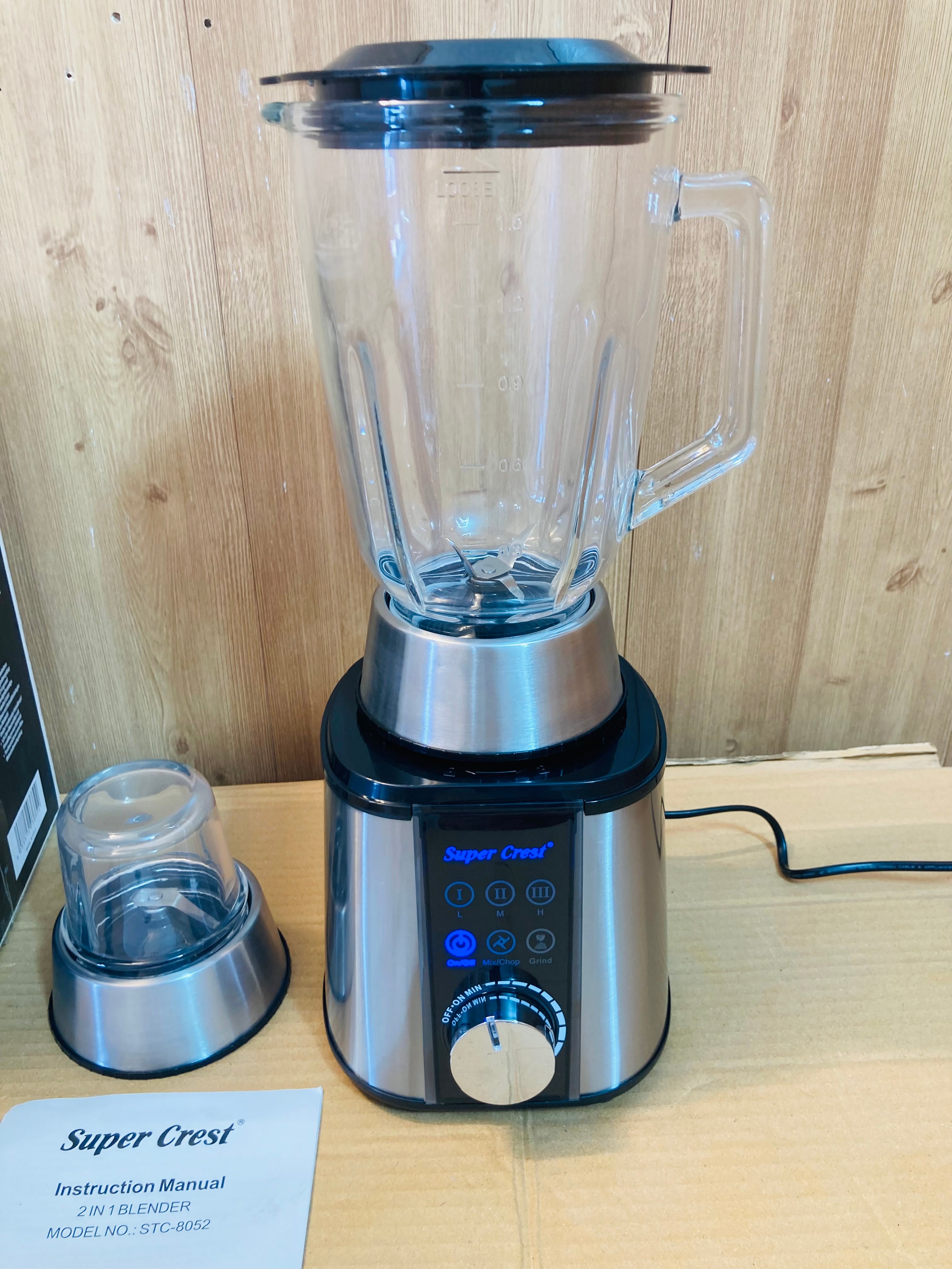 Super Crest Germany 2in1 Digital Blender 600W SCT-8052