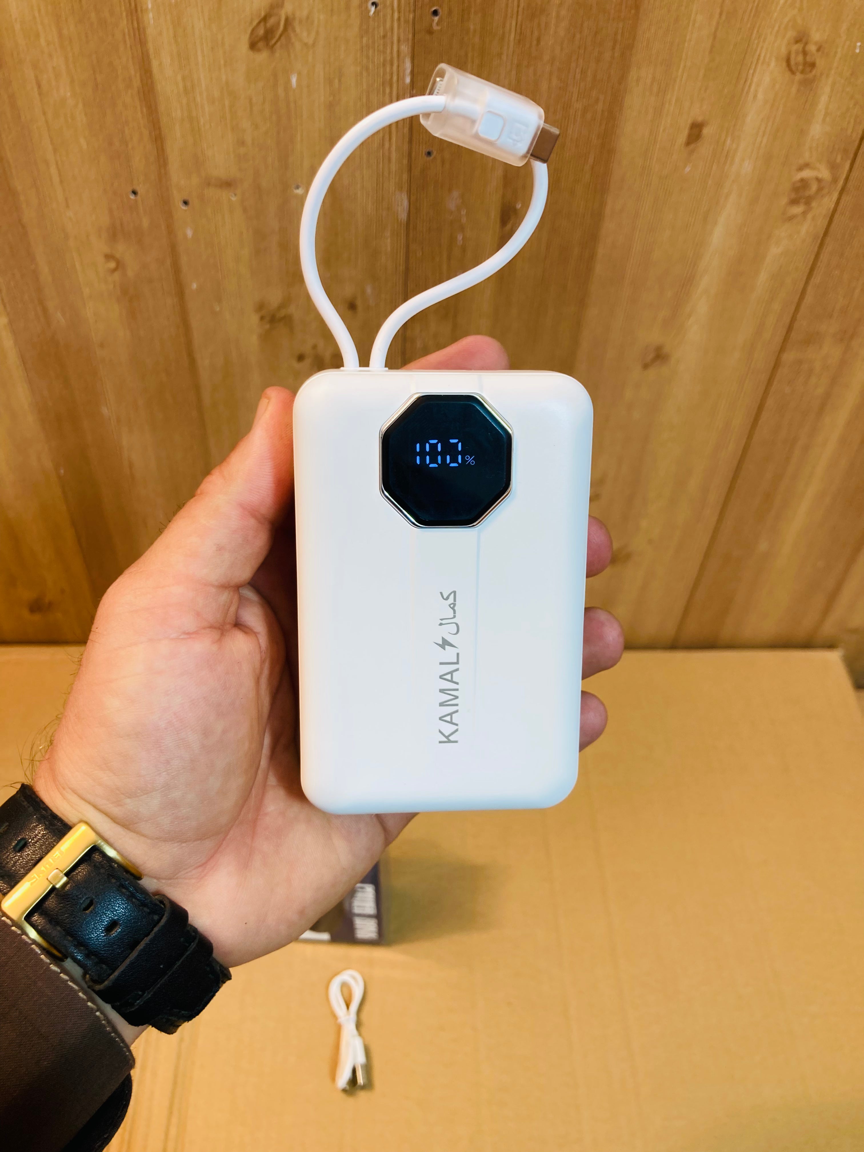 Kamal Compact Portable Built in Cables Fast Charging 68W Power Bank KPB038