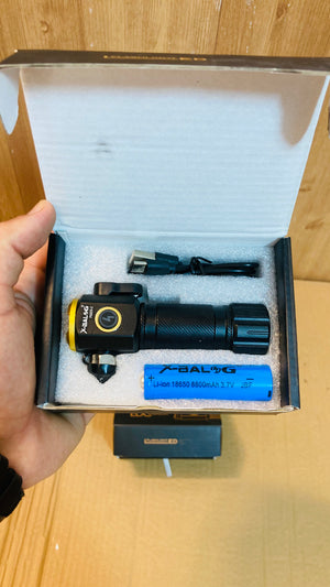 X-BALOG F685X-2 tactical rechargeable LED flashlight.