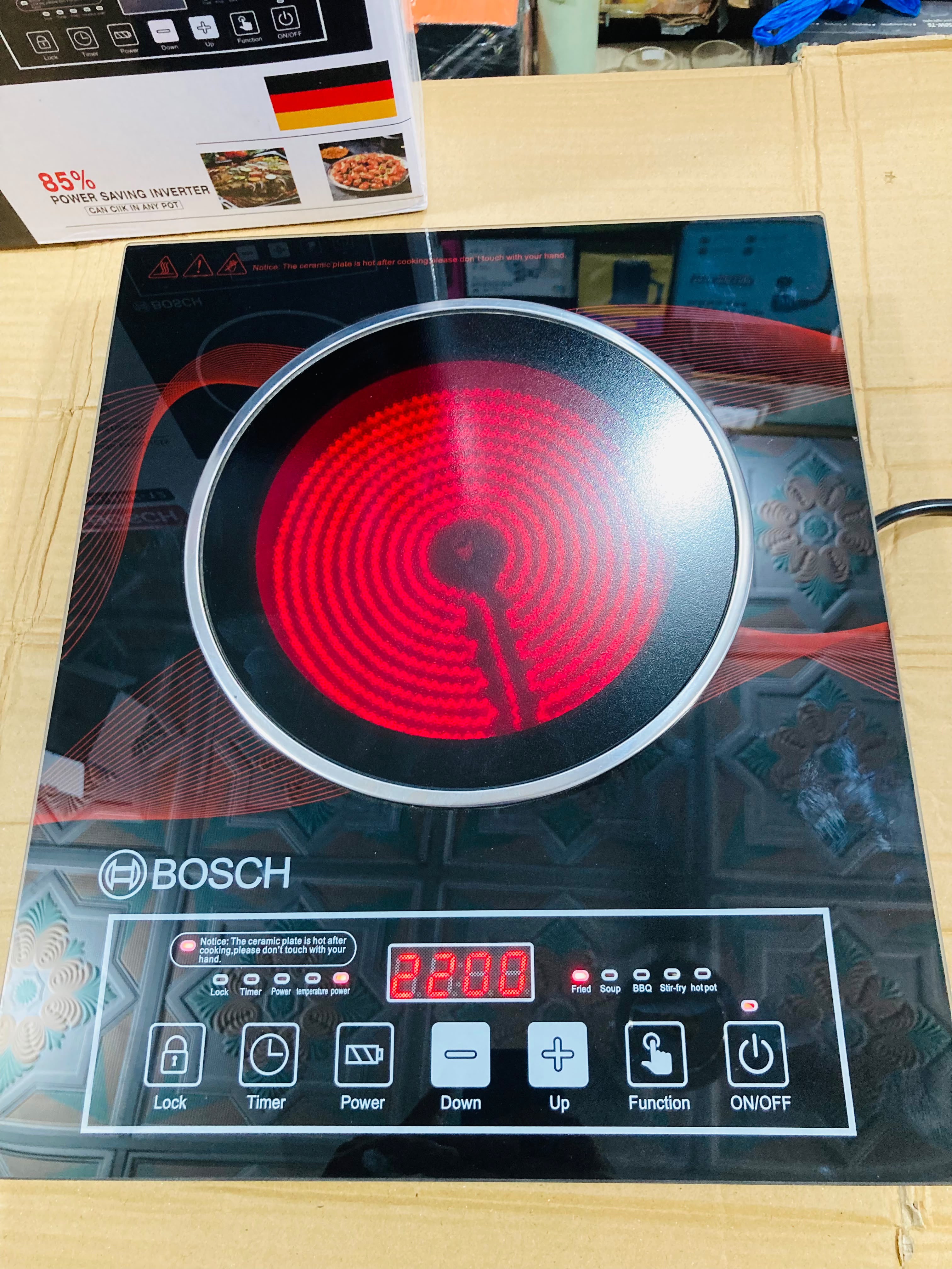 Bosch 2200W Single-Burner Infrared Cooker RBK-12