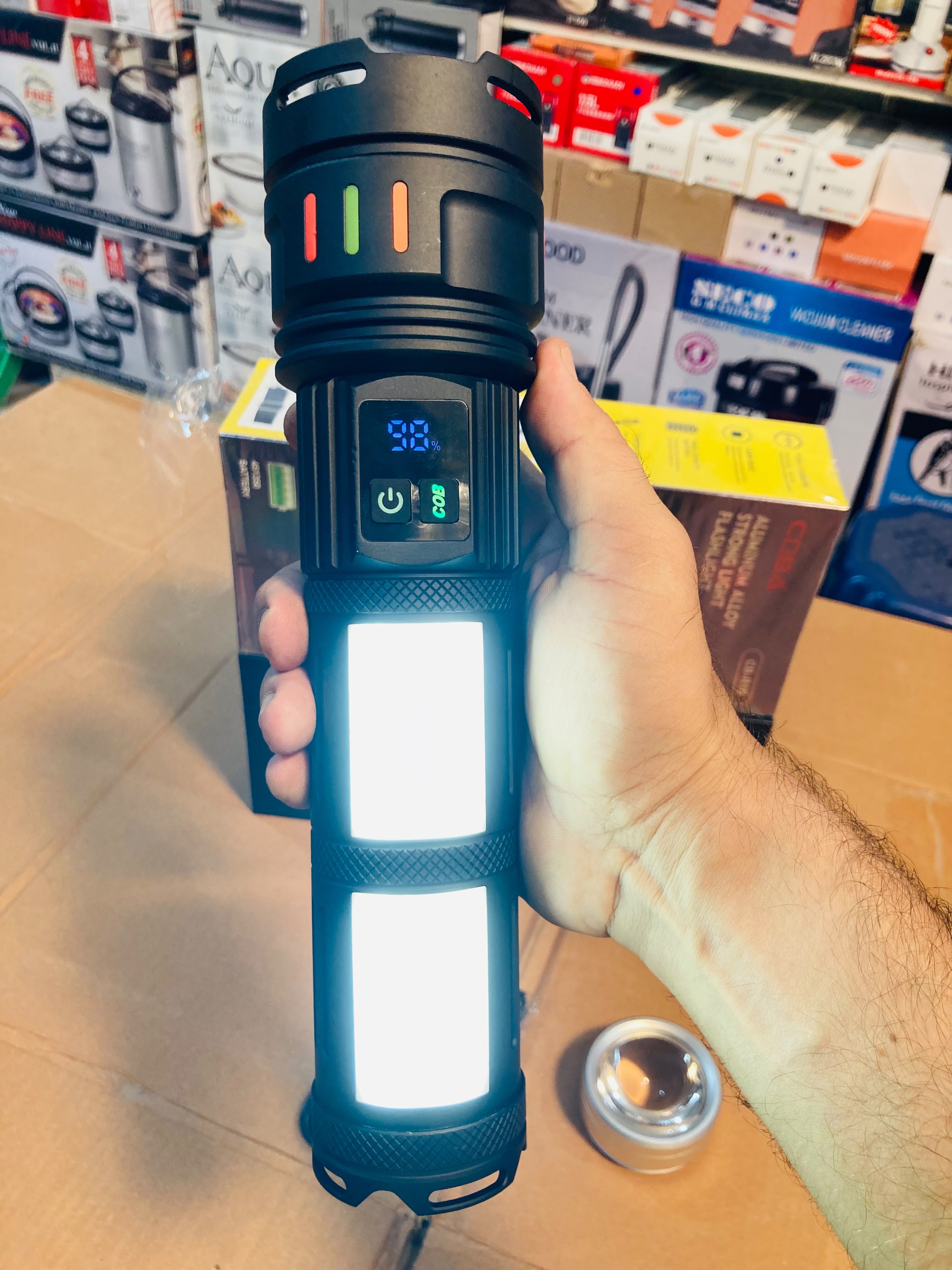 COBA Powerful Long Range Super Led Flashlight Torch CB-R18