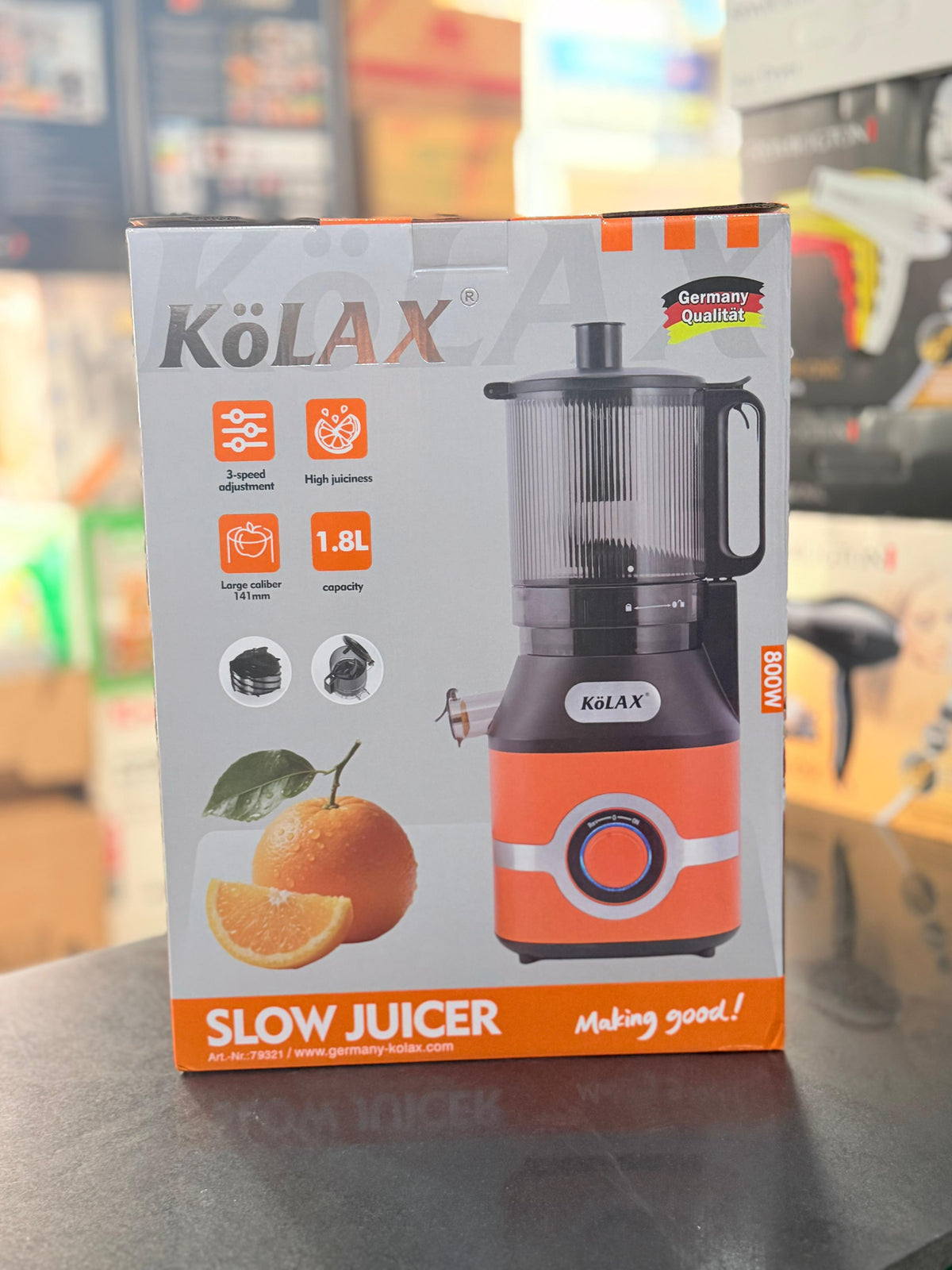 KoLAX Germany 800W Cold Press Slow Juicer 79321