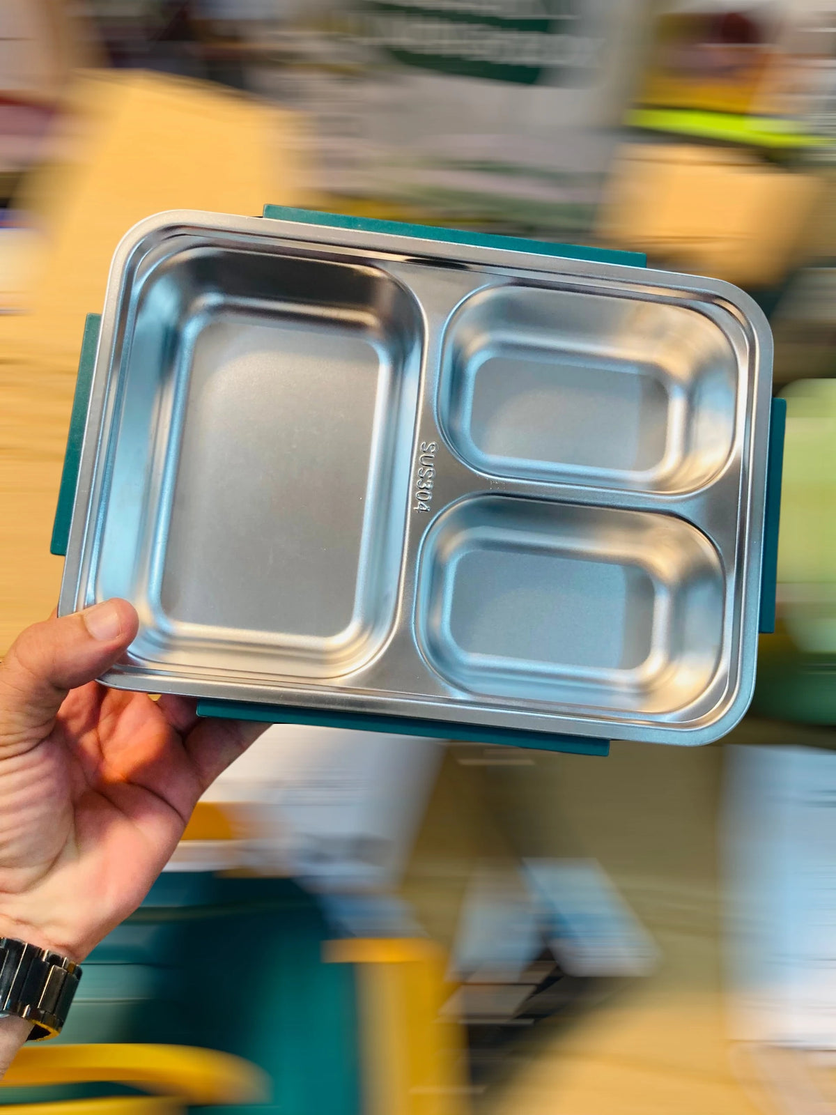 Portable Electric Lunch Box 50W Food Warmer Heater with Fork and Spoon