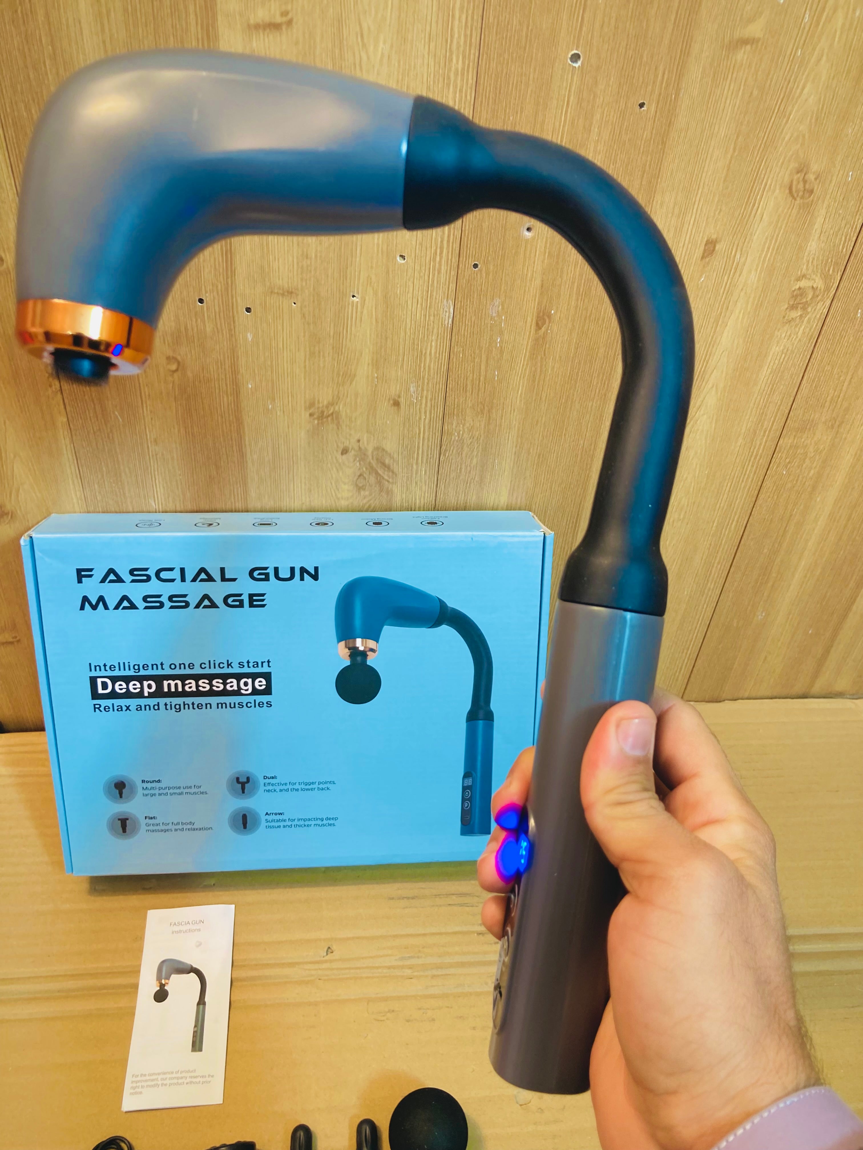 U-Shaped Handheld Fascial Deep Gun Massager