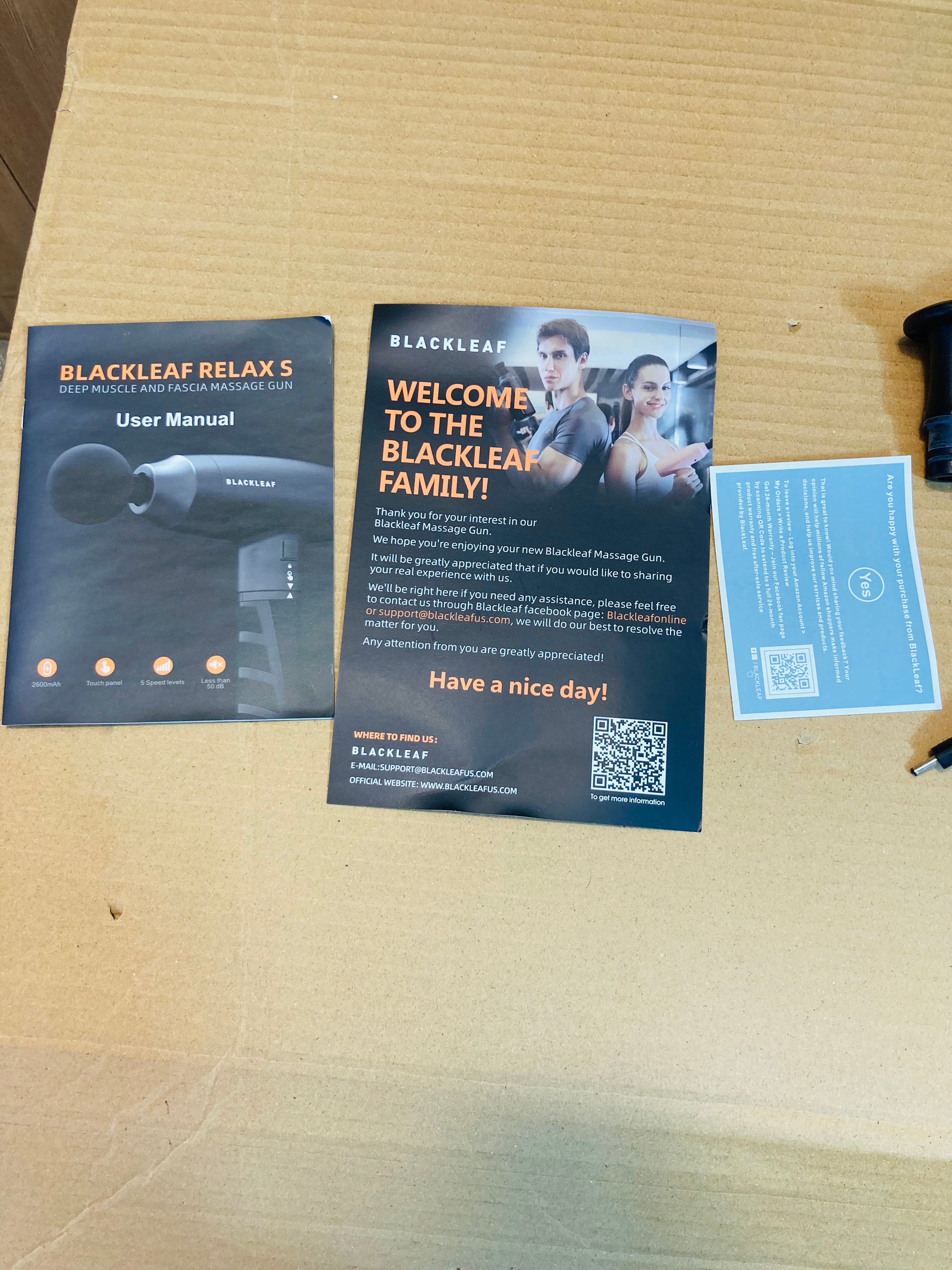 Blackleaf USA Relax Powerful Rechargeable Gun Massager