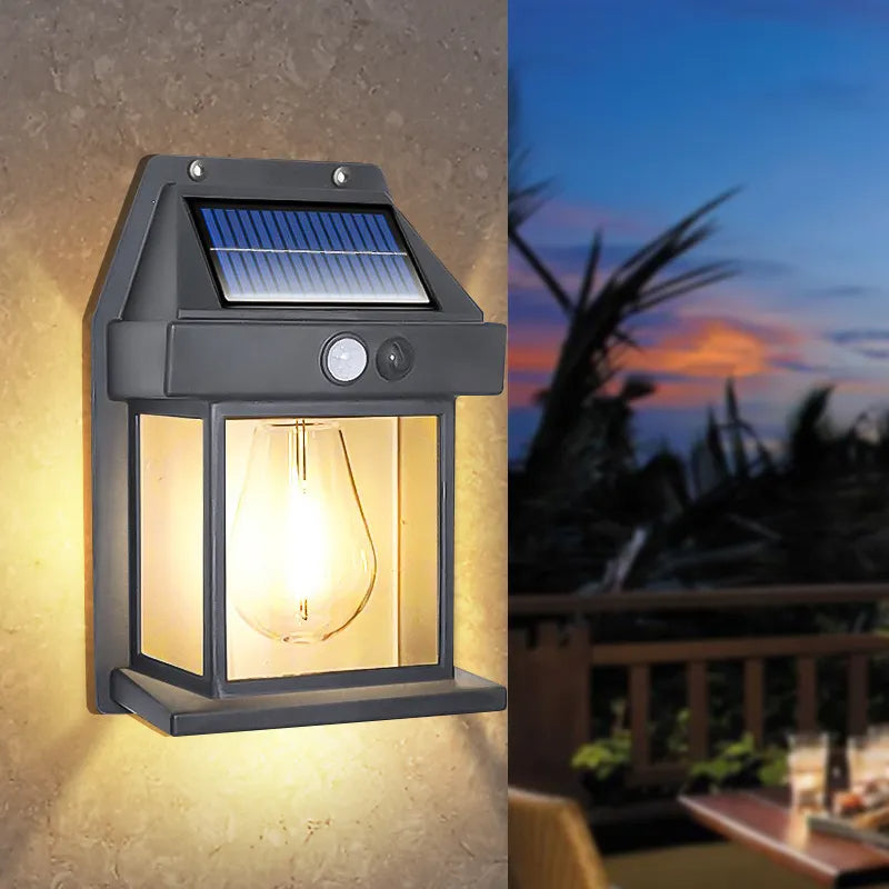 Wall Mounted Solar Light with Motion Sensor.