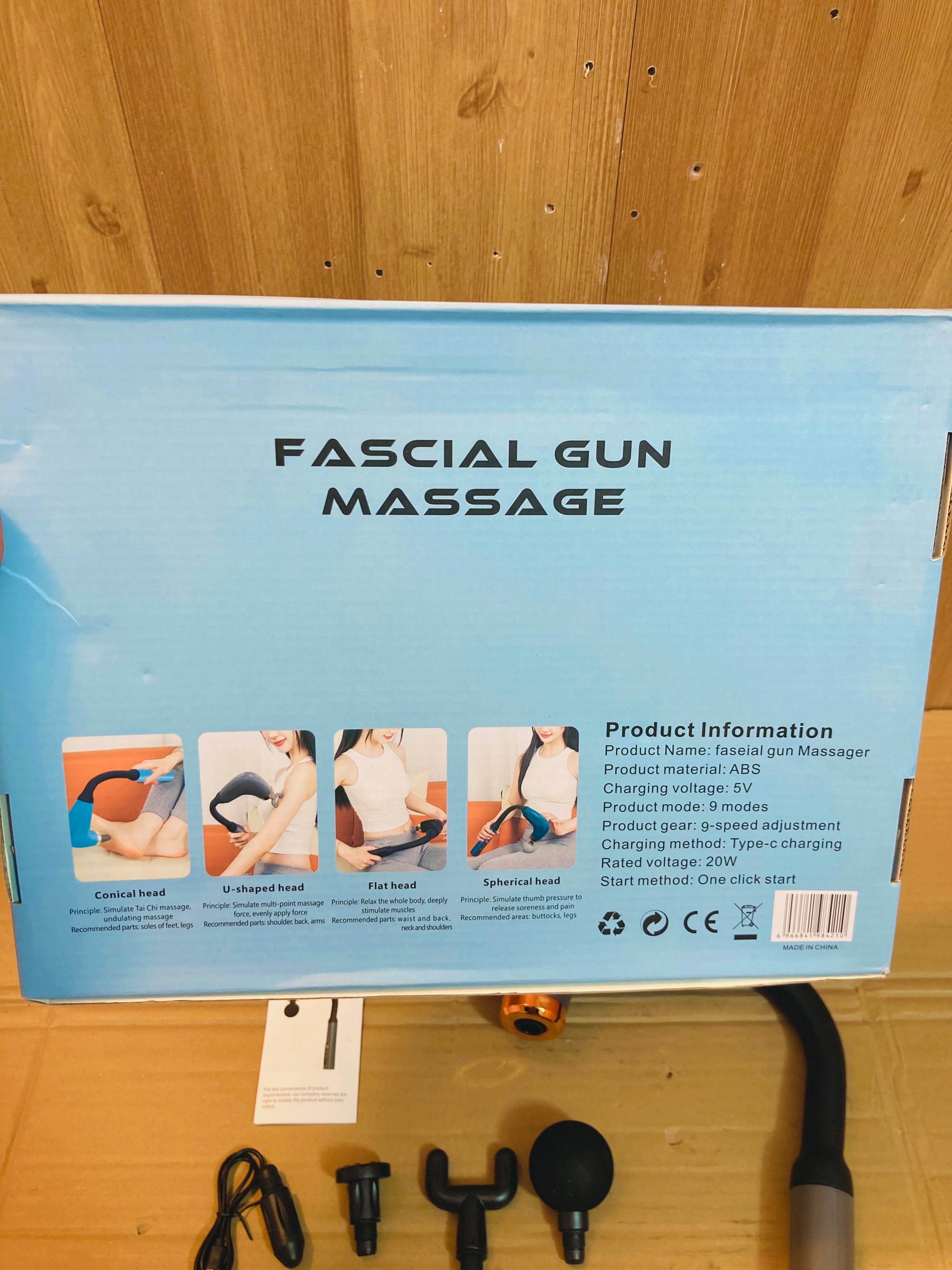 U-Shaped Handheld Fascial Deep Gun Massager