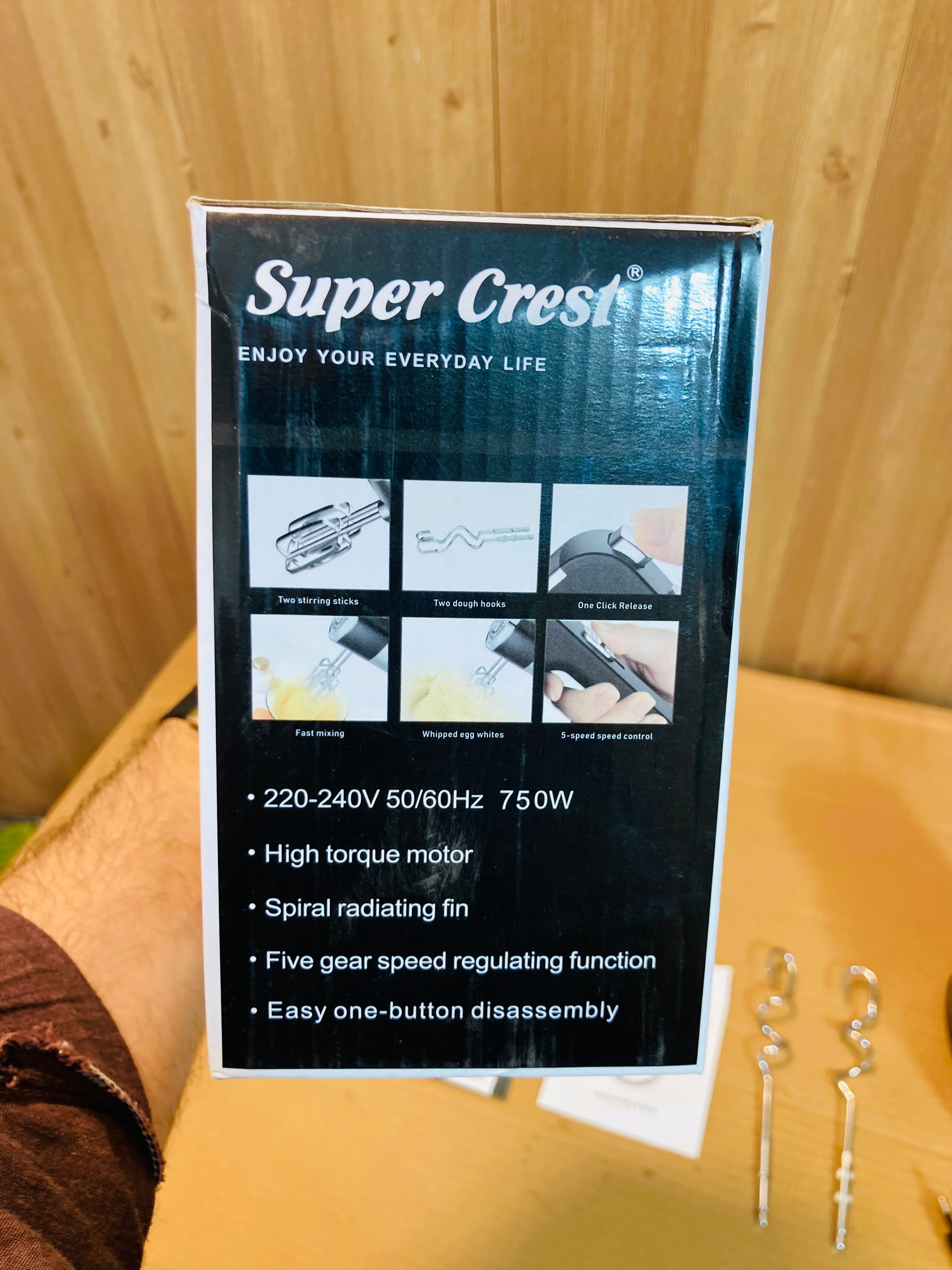 Super Crest Germany 750W Updated Model Powerful Hand Mixer SCT-5008