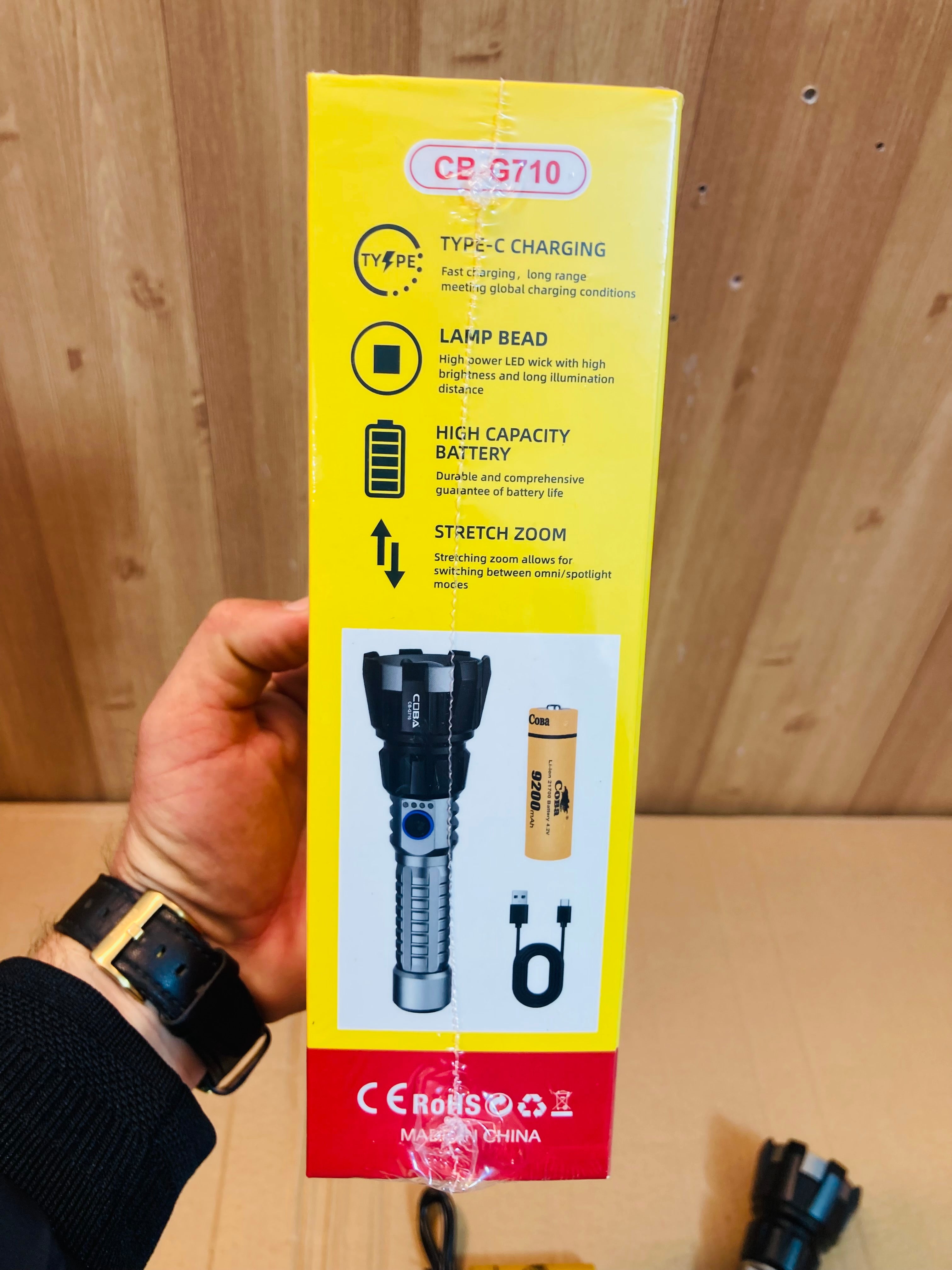 COBA Aluminum Alloy Flashlight Torch CB-G710