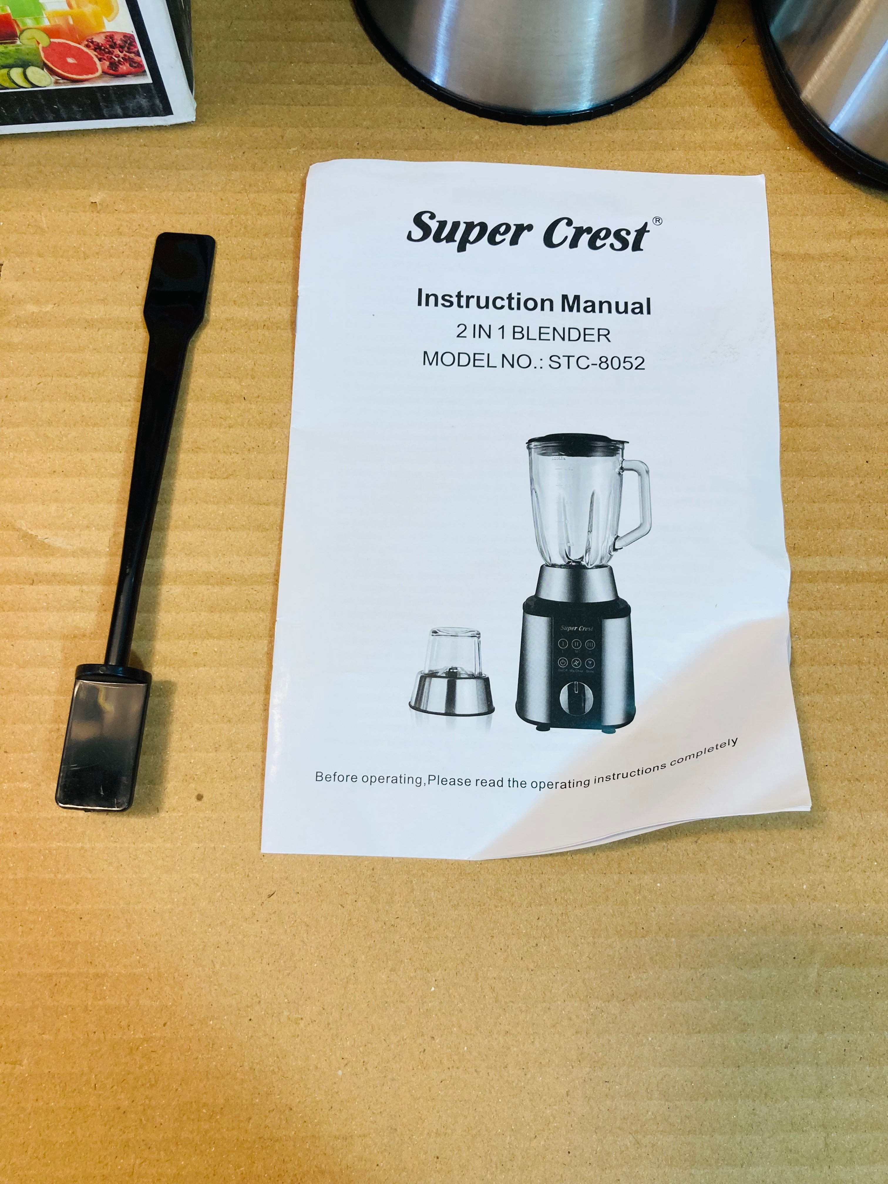 Super Crest Germany 2in1 Digital Blender 600W SCT-8052