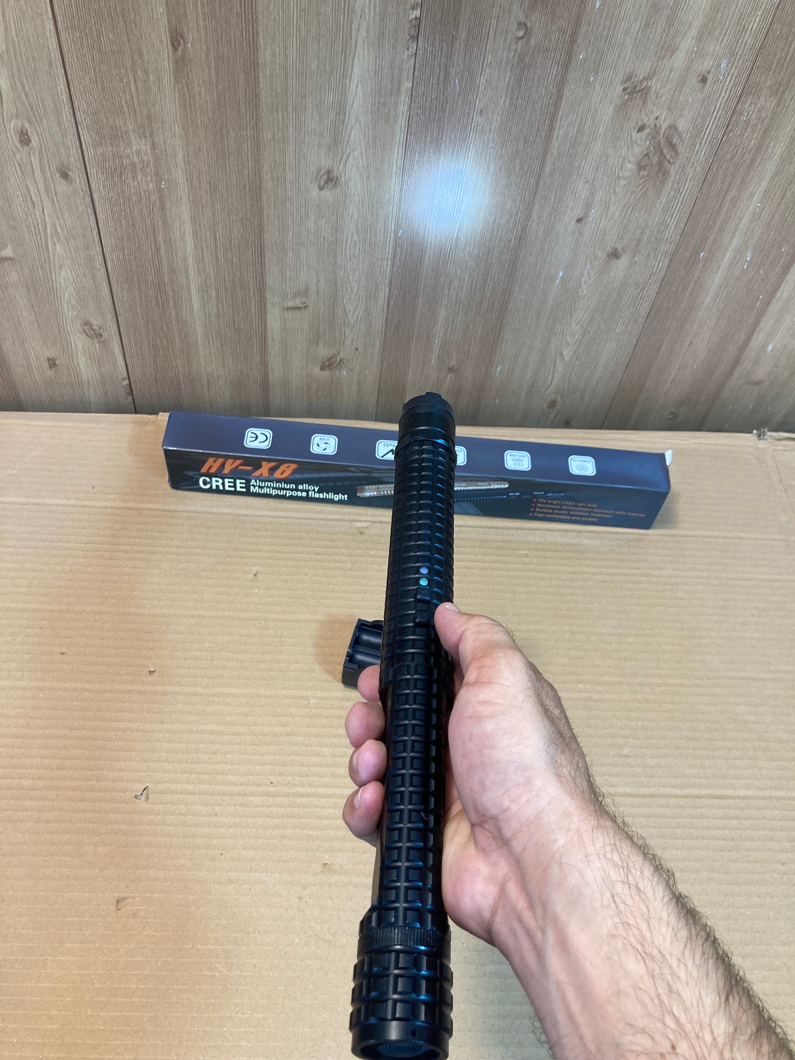Self Defence 2in1 Flashlight & Stun Gun Baton - Taser HY-X8