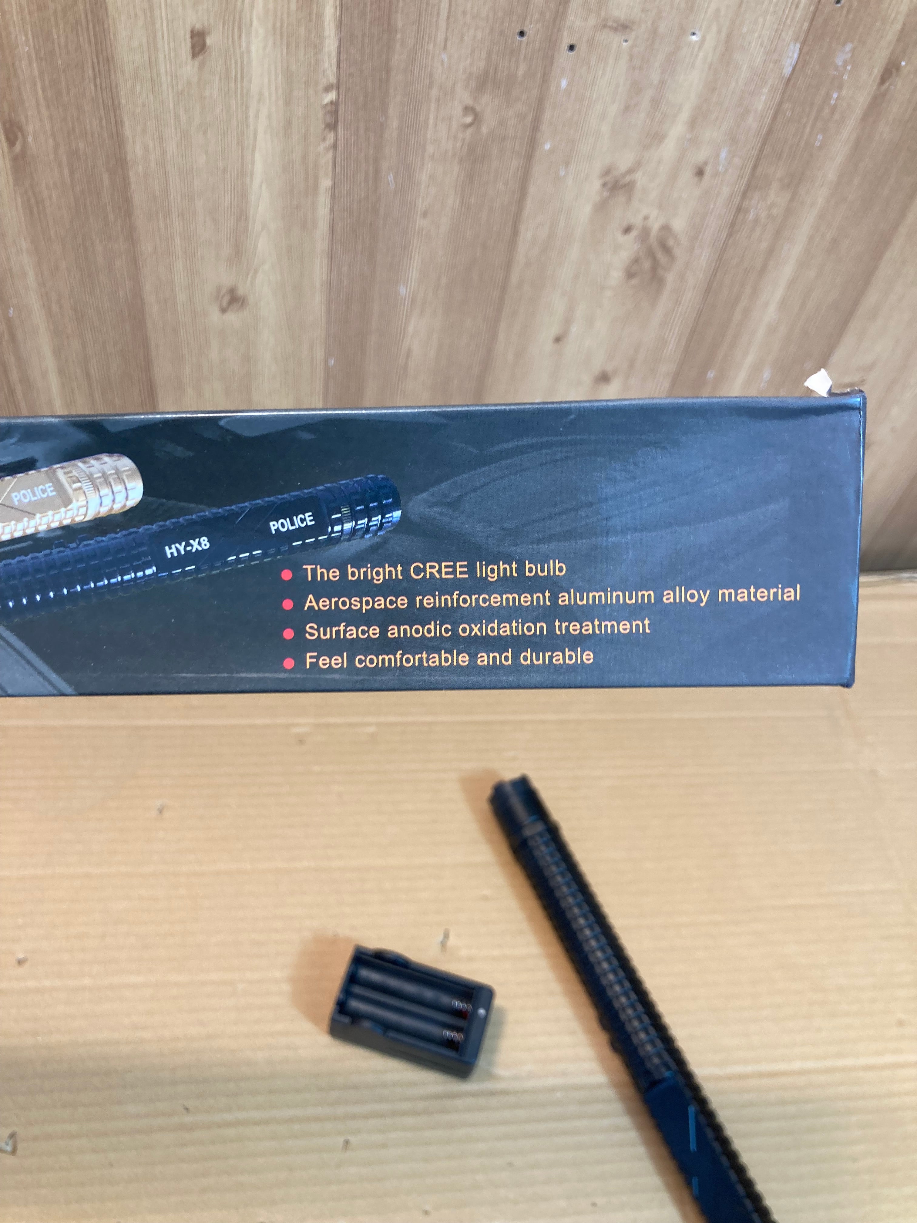 Self Defence 2in1 Flashlight & Stun Gun Baton - Taser HY-X8