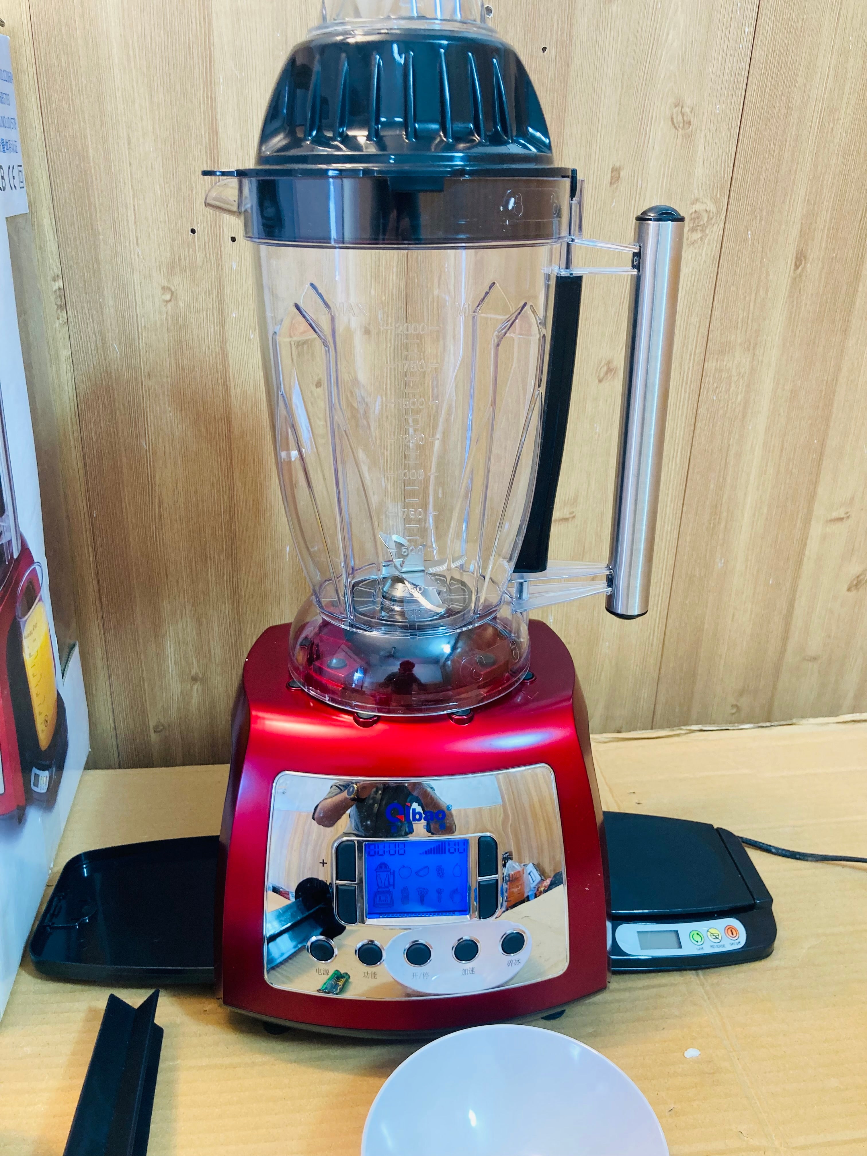 Lot Imported Qibao Powerful Digital Commercial 1200W Blender 2 Litre