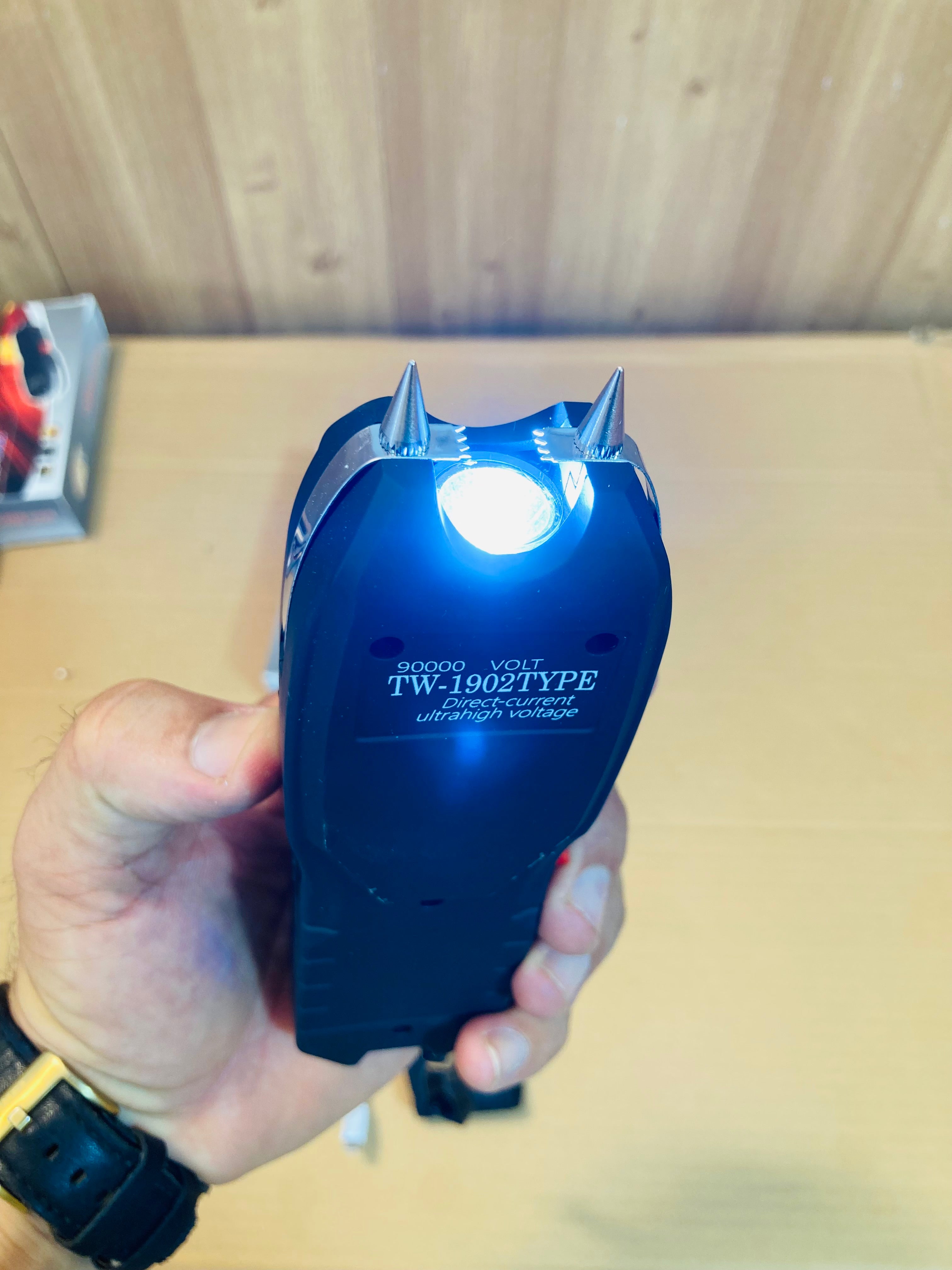 TW-1902 Electric Stun Gun Taser Flashlight for Self-Defense – Safety in Your Hand