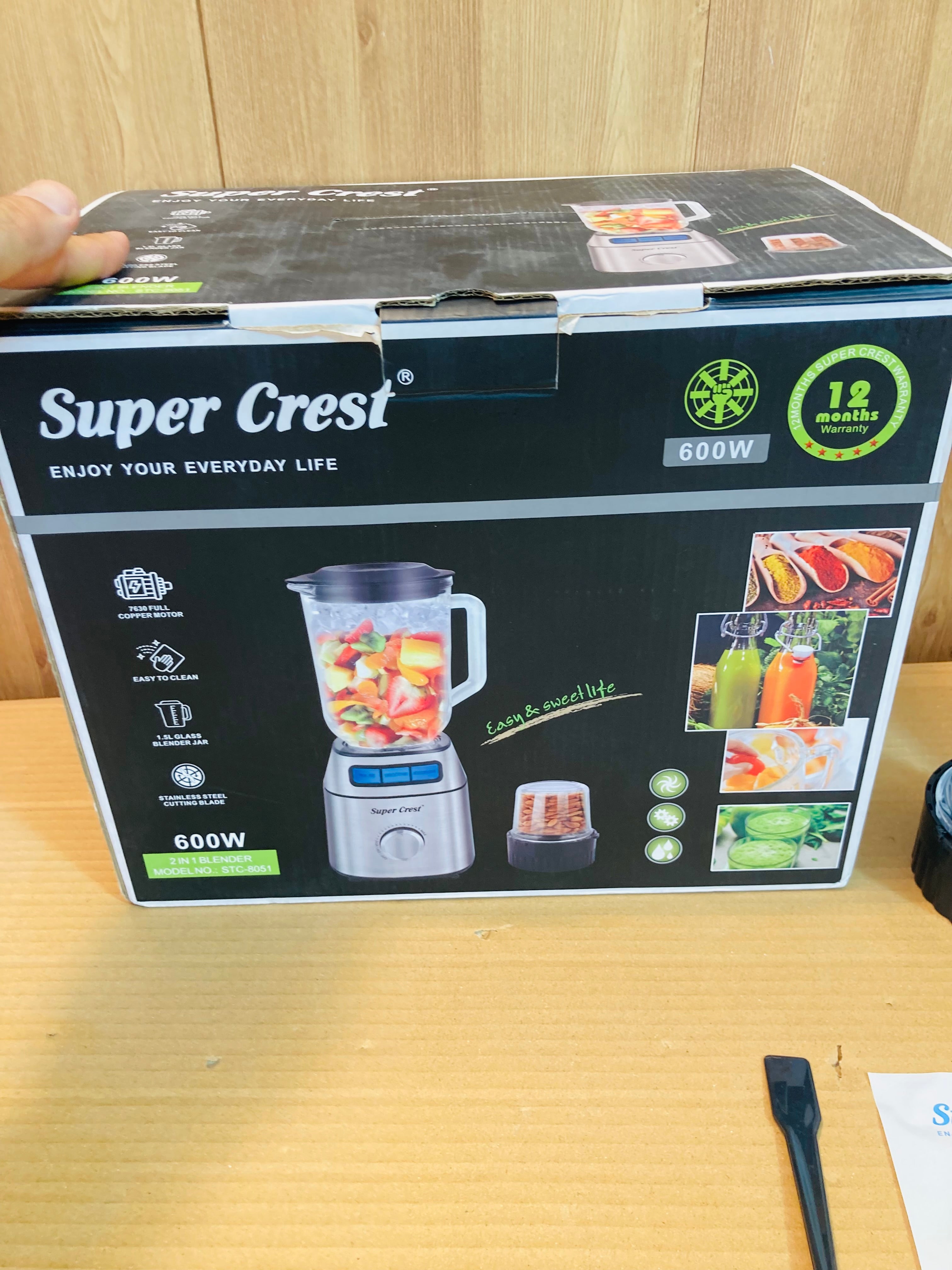 Super Crest Germany 2in1 Blender 600W SCT-8051