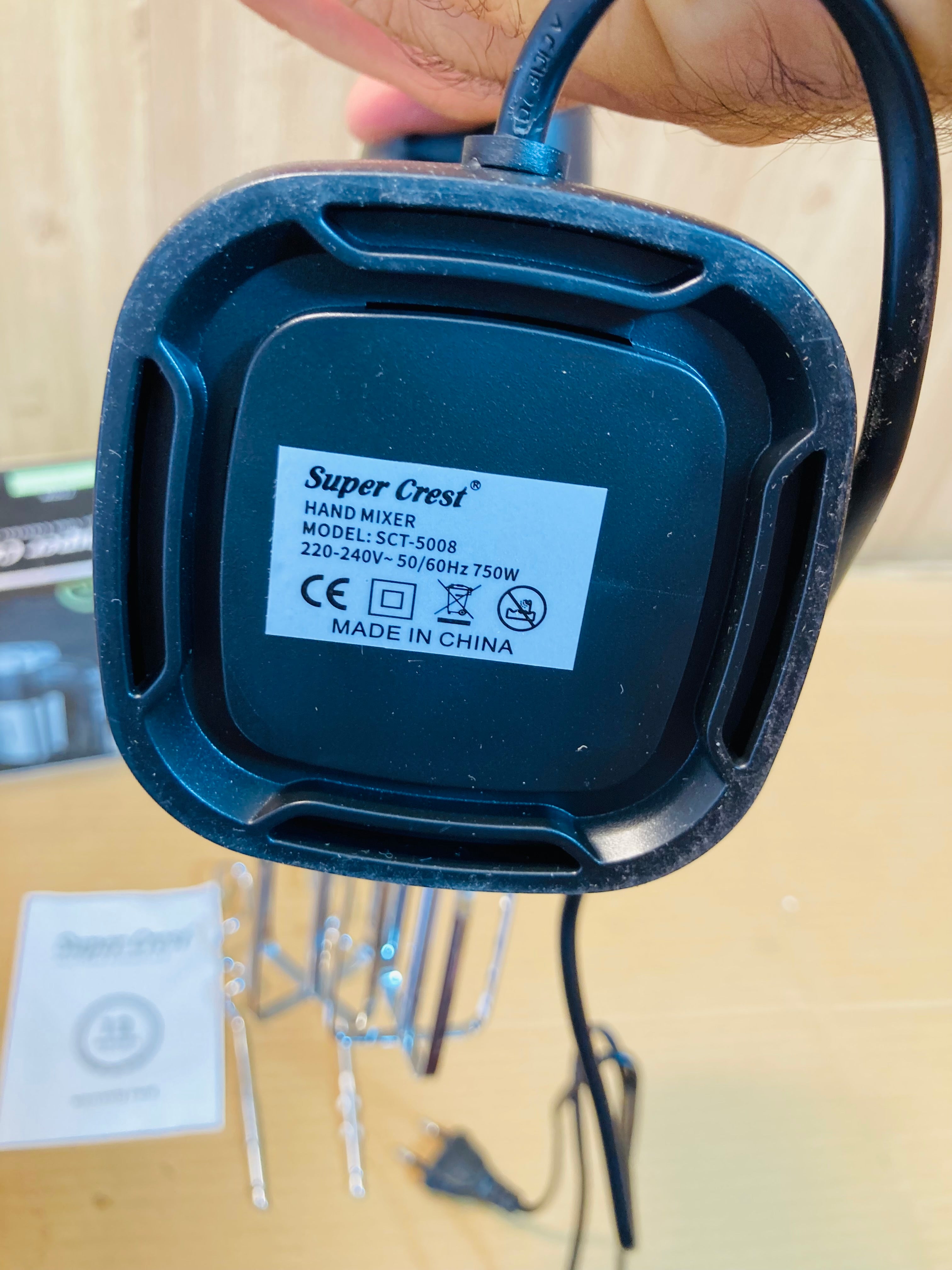 Super Crest Germany 750W Updated Model Powerful Hand Mixer SCT-5008