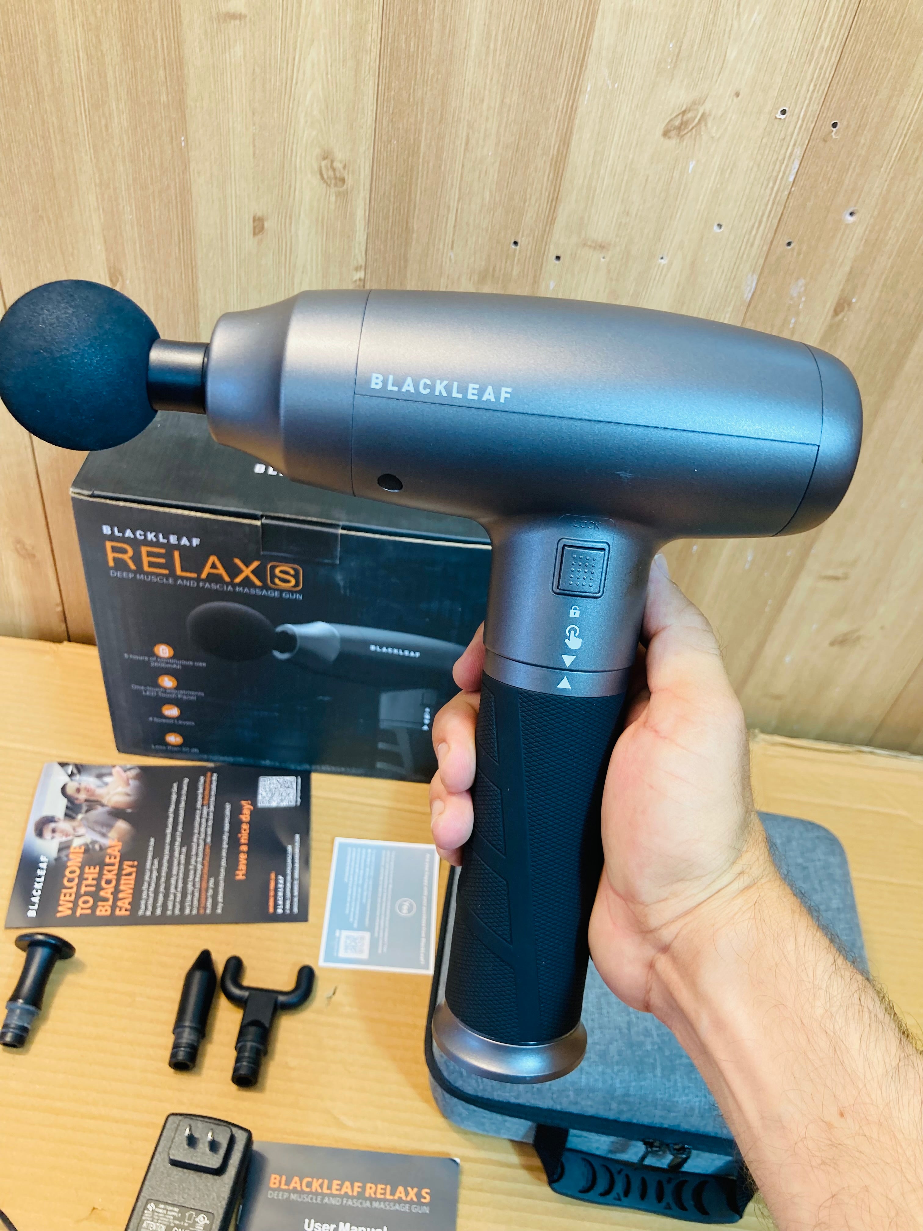 Blackleaf USA Relax Powerful Rechargeable Gun Massager