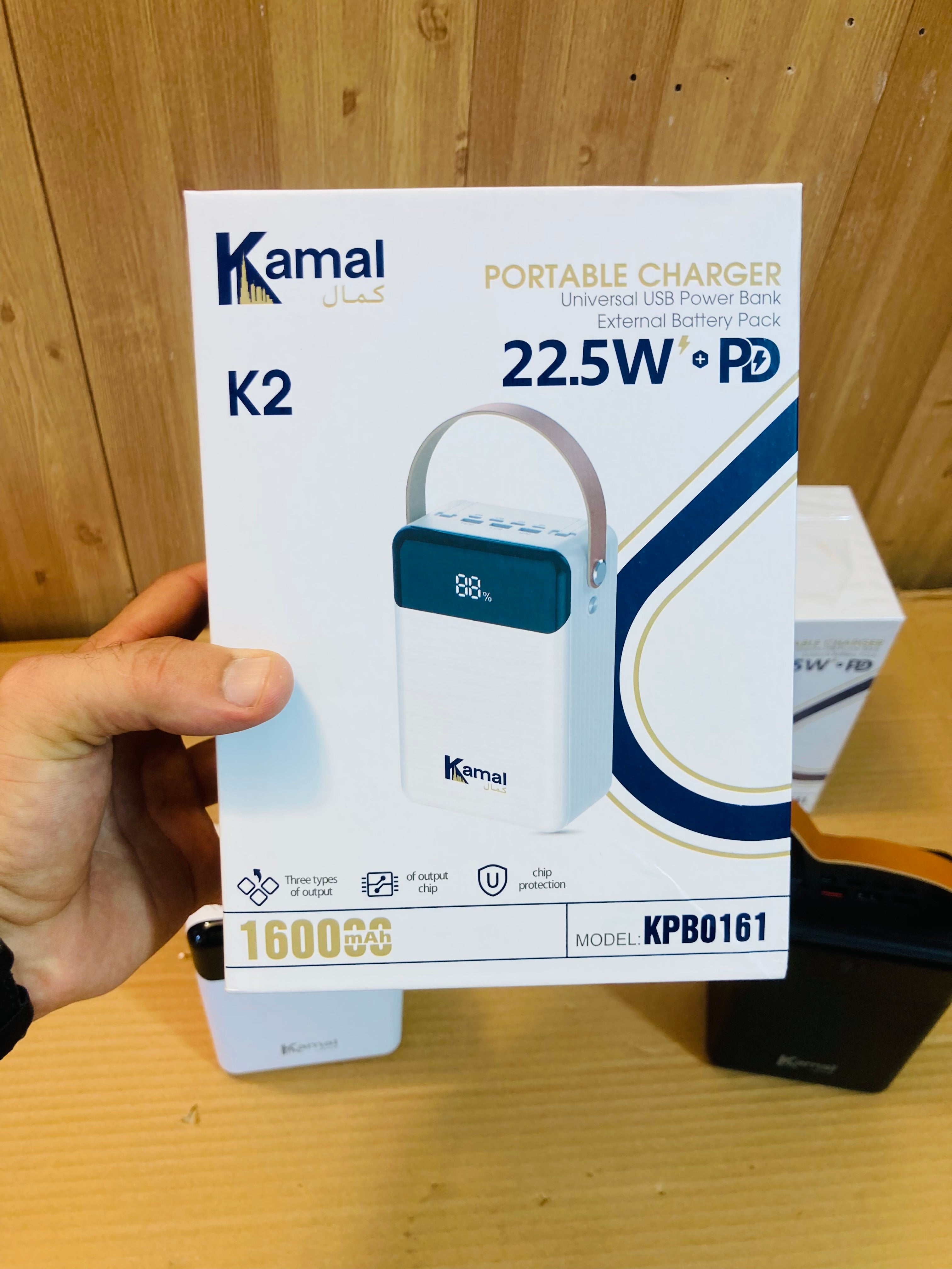 Kamal Real 22.5W 160000mAh Fast Charging Lamp Power Station - Power Bank KPB0161