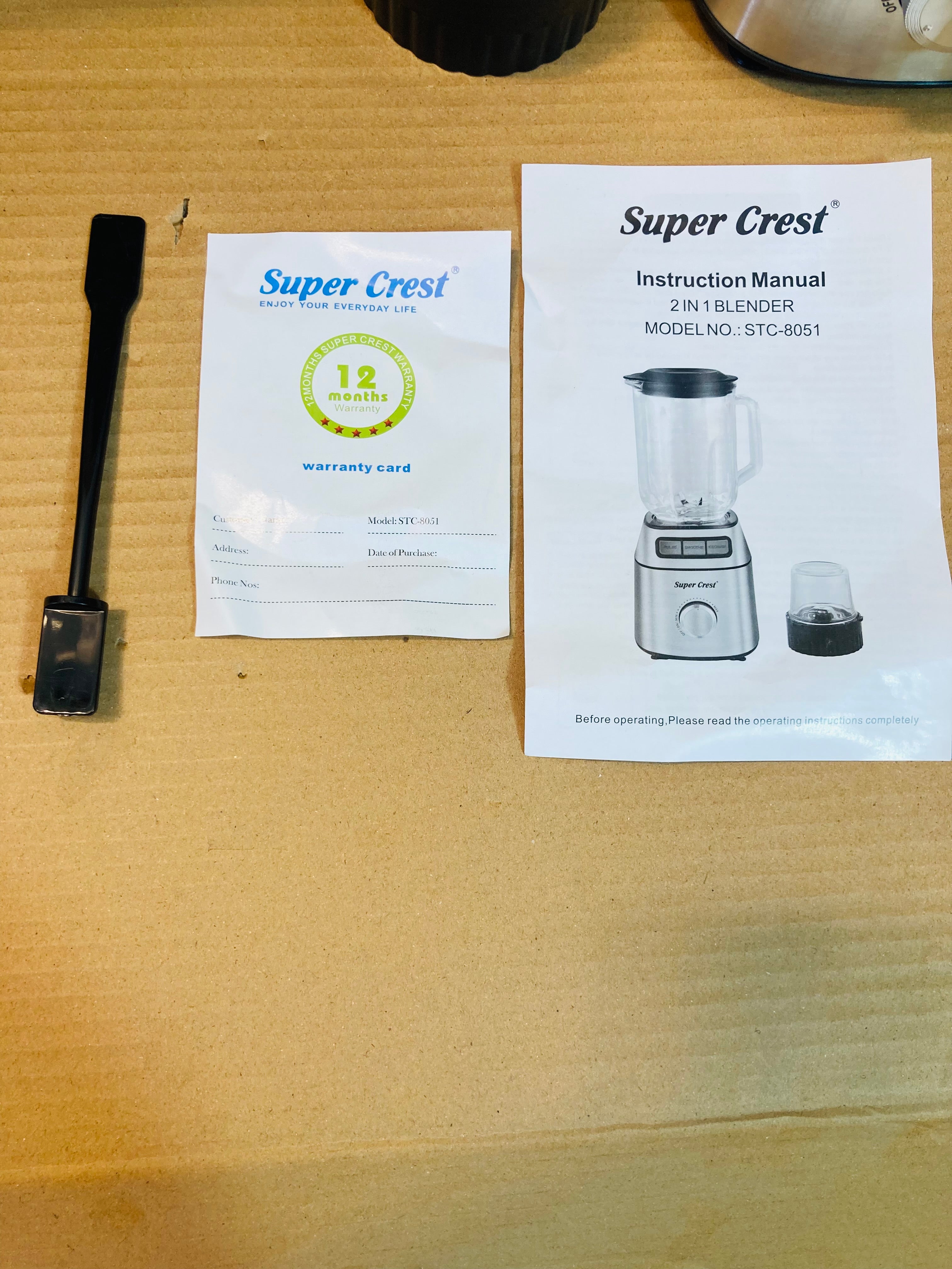 Super Crest Germany 2in1 Blender 600W SCT-8051
