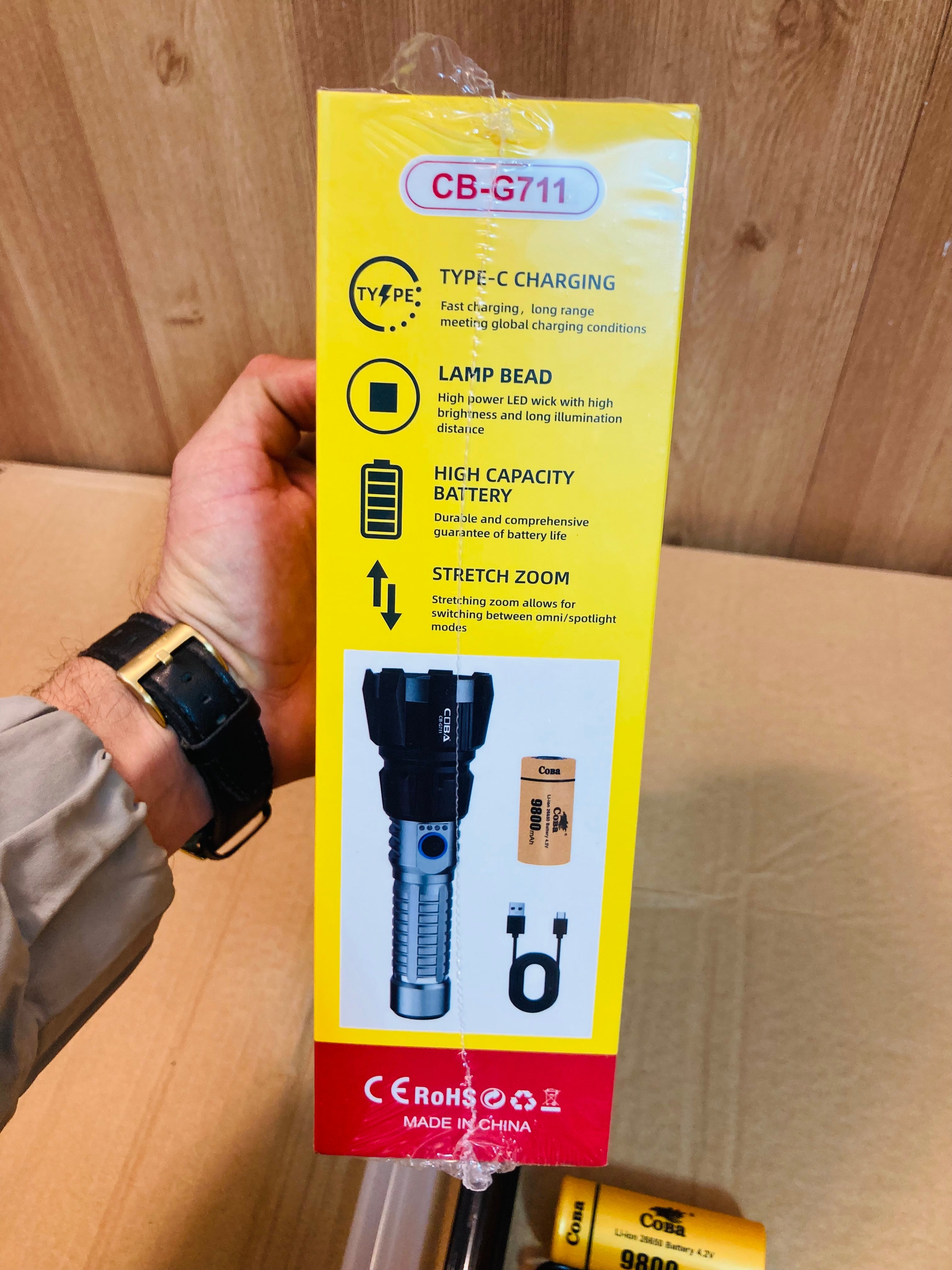 COBA Aluminum Alloy Flashlight Torch CB-G711