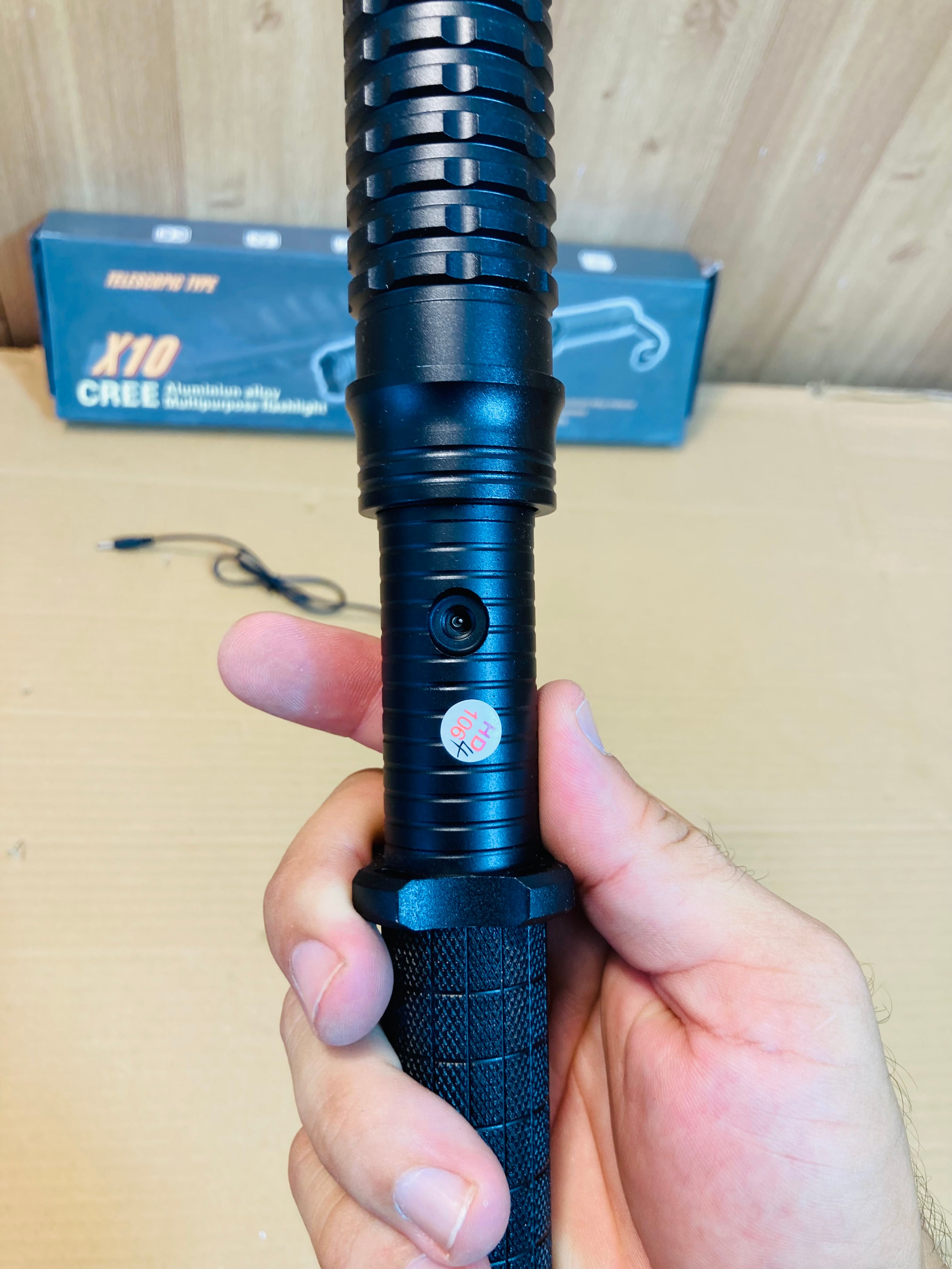 Self Defence 2in1 Flashlight & Stun Gun Baton - Taser X10