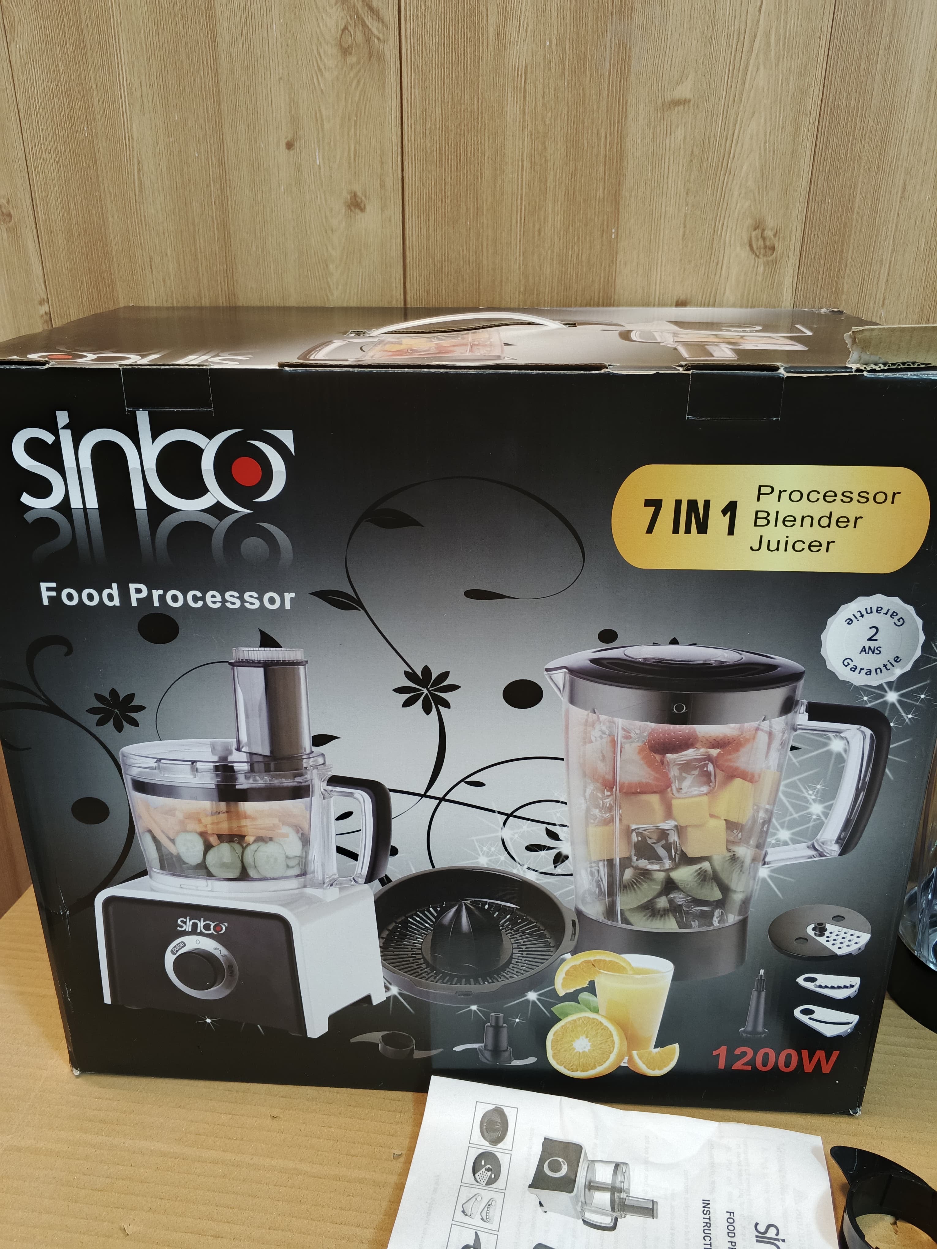 Sinbo 7in1 Food Processor 1200W & 1.5 Litre SHB-1515