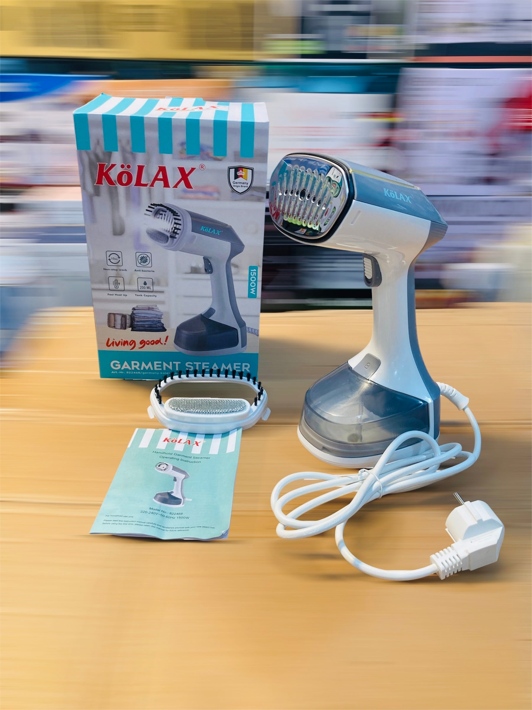 KoLAX Germany Handheld Garment Steamer 1500W