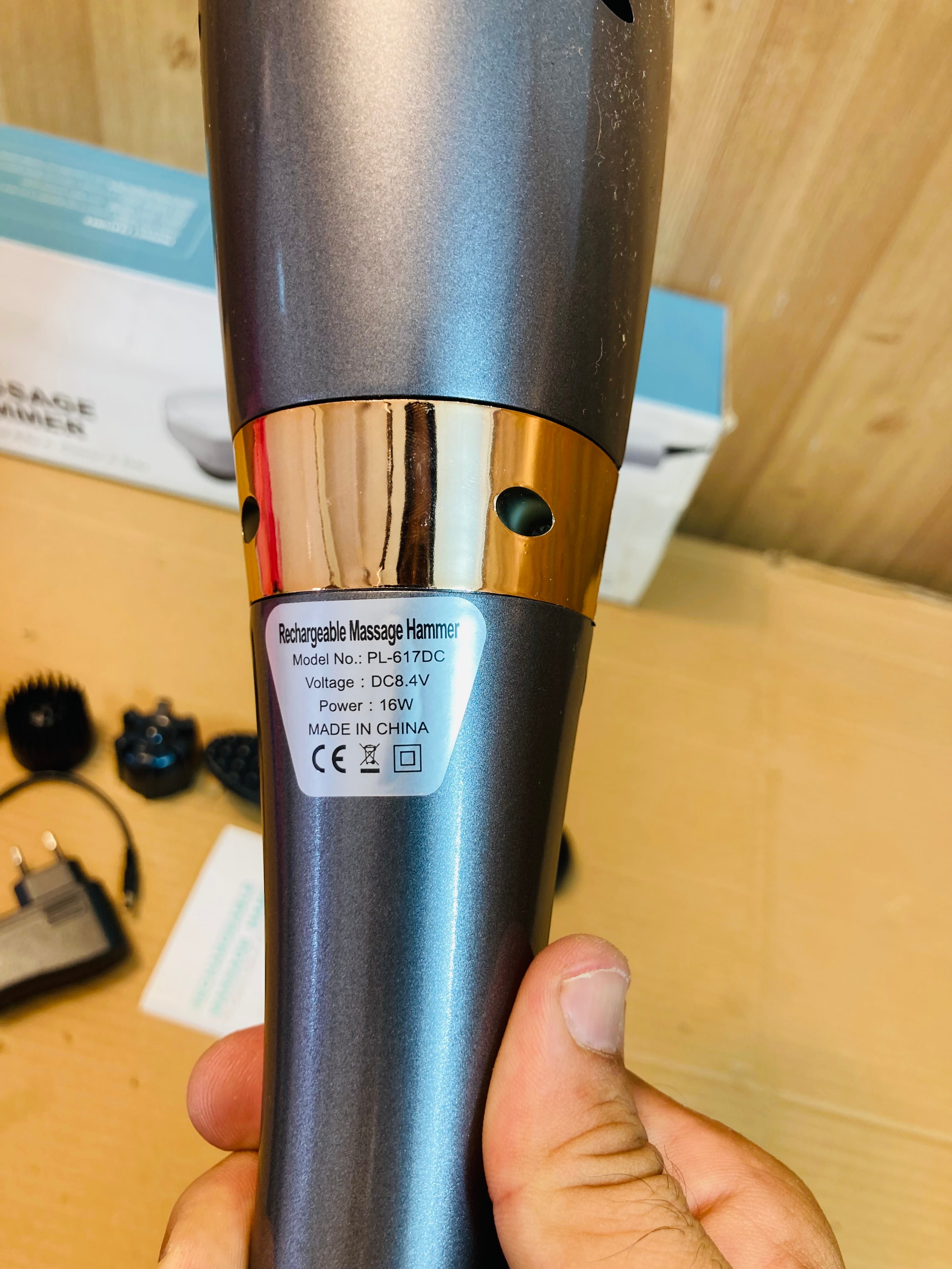 Rechargeable Handheld Percussion/Vibration Hammer Full Body Massager PL-617