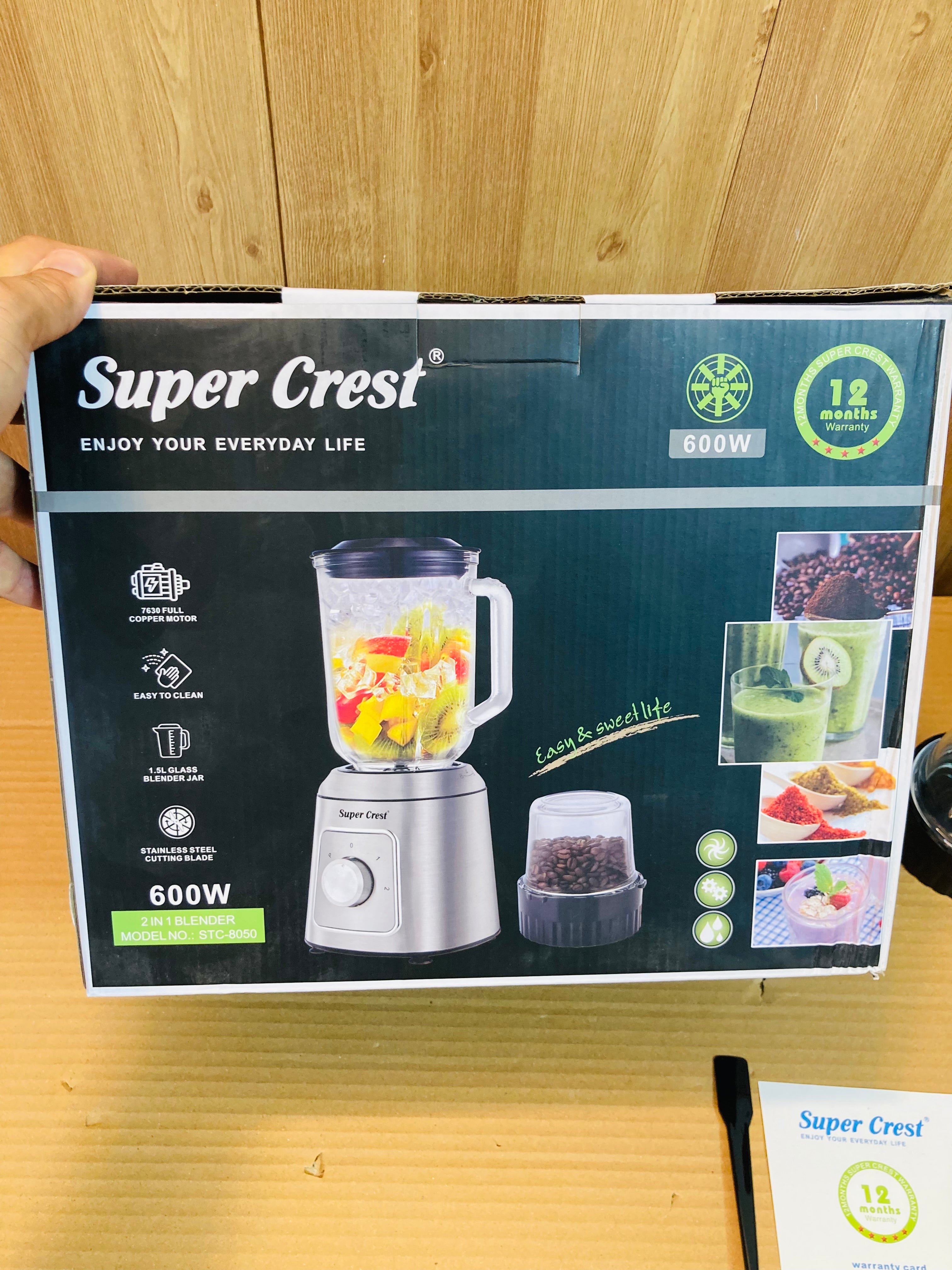 Super Crest Germany 2in1 Blender 600W SCT-8050