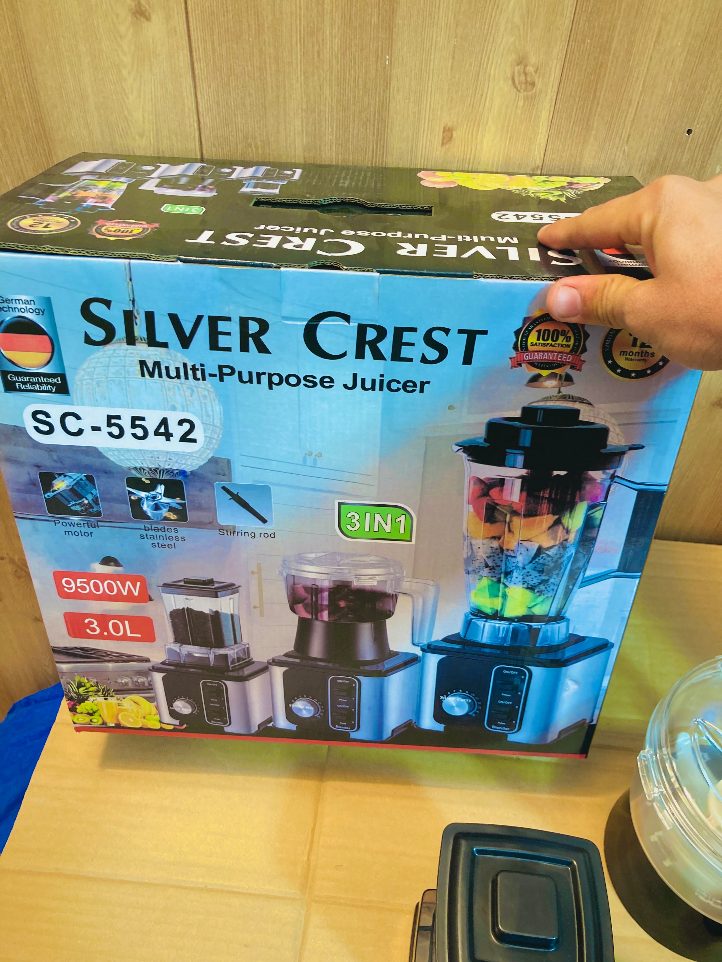 Silver Crest Germany 3L Multi-Purpos 3in1 Commercial Blender SC-5542