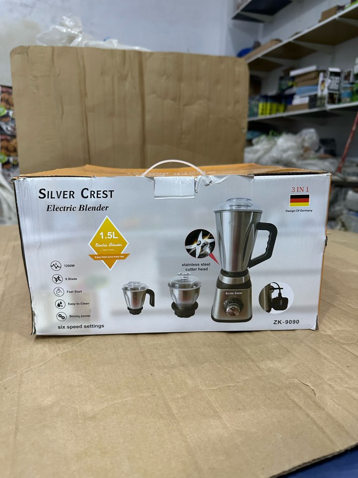 Germany Lot Imported Silver Crest 3 in 1 Electric Blender