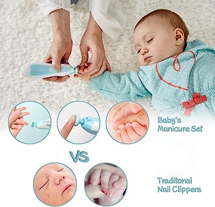 Safe Electric Led Baby Nail Trimmer