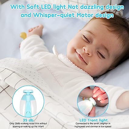 Safe Electric Led Baby Nail Trimmer