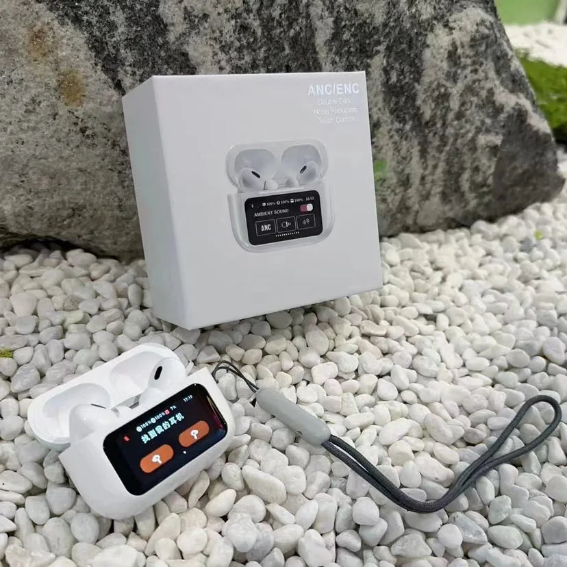 A9 Pro Airpods ANC/ENC Touch Screen Wireless Earbuds