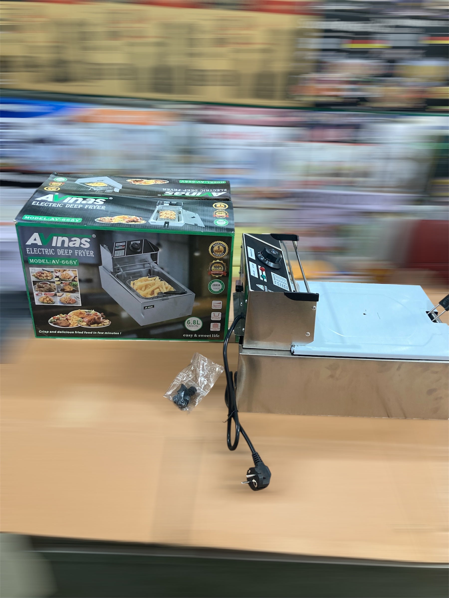 Avinas 6.8L Electric Deep Fryer
