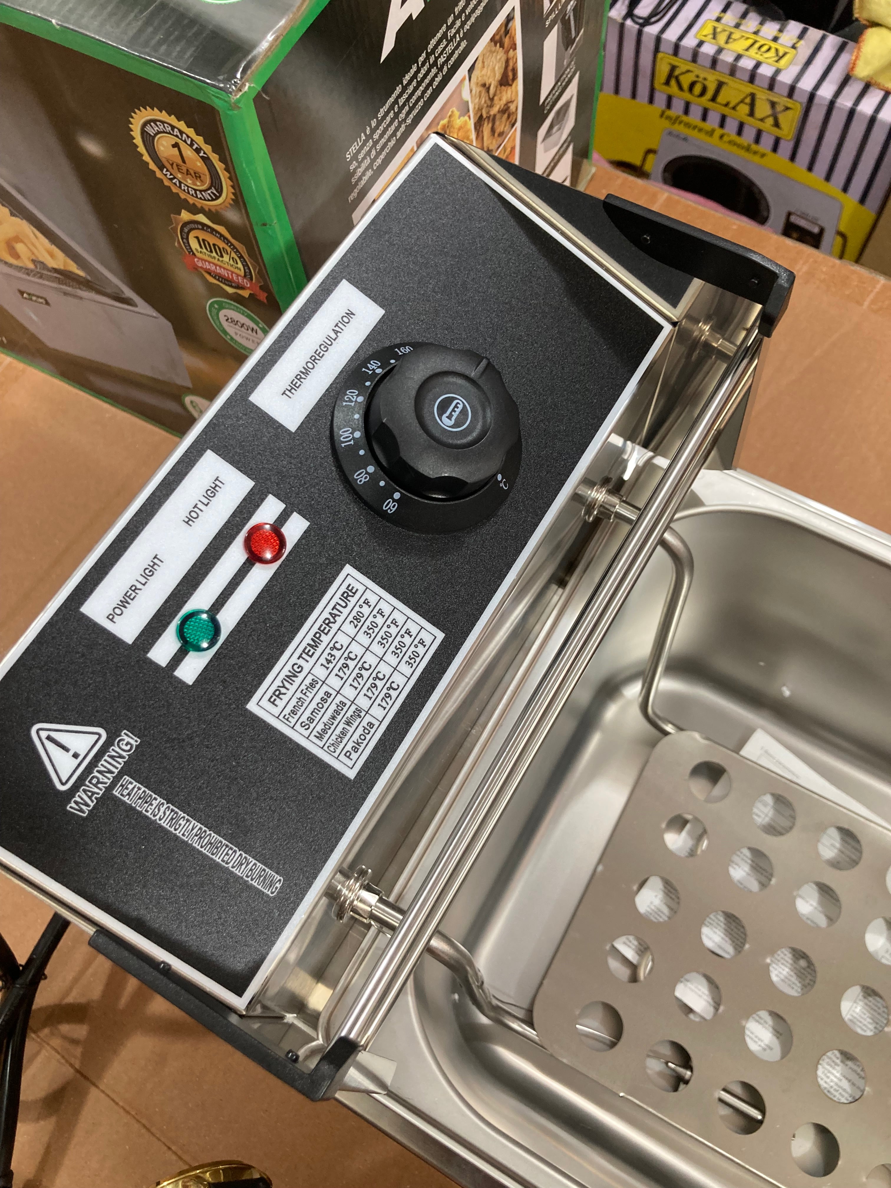 Avinas 6.8L Electric Deep Fryer