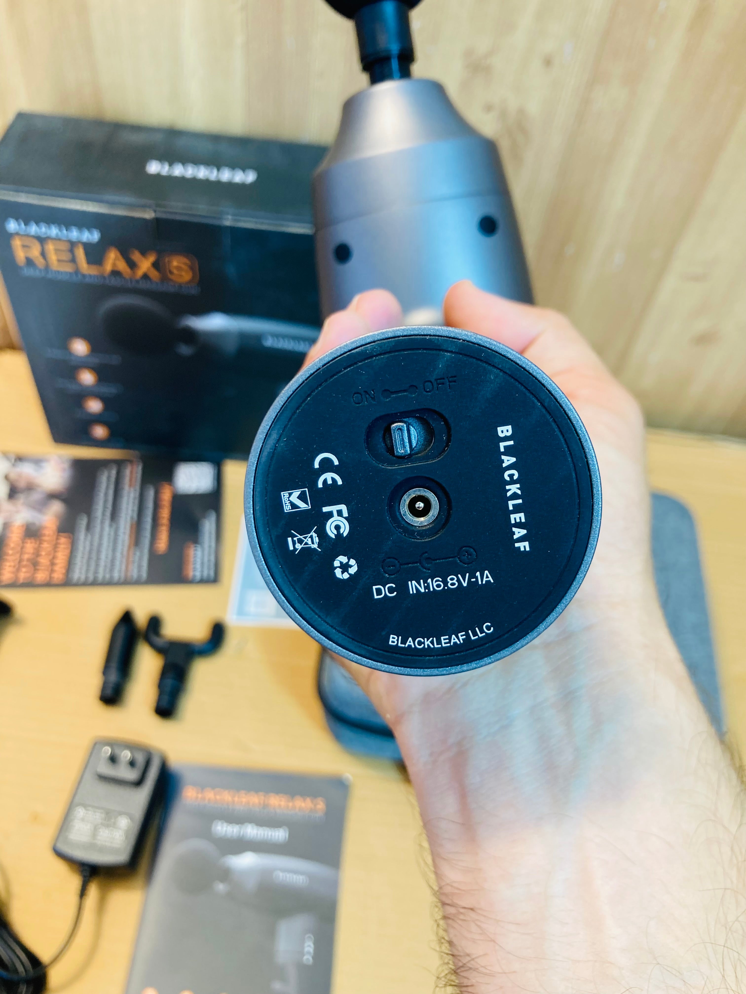 Blackleaf USA Relax Powerful Rechargeable Gun Massager