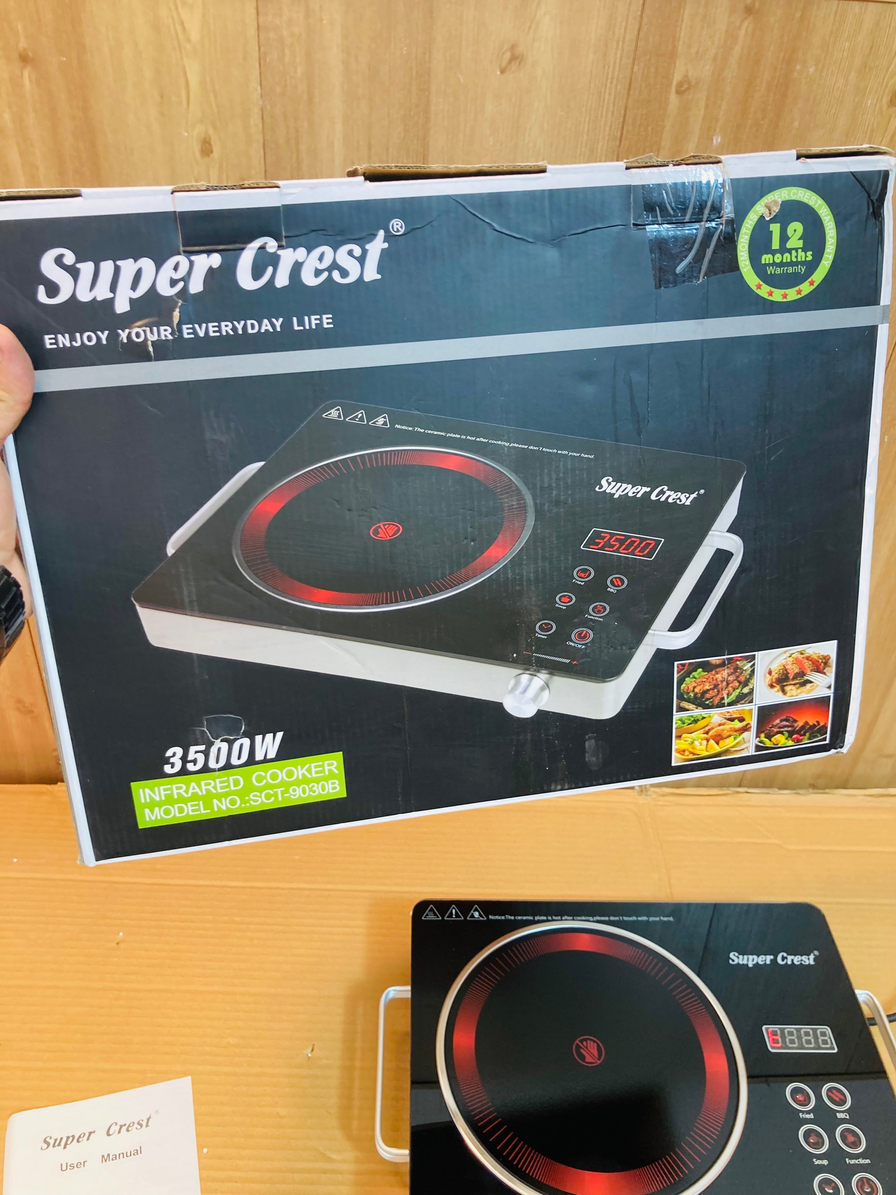 Super Crest Germany 3500W Electric Stove - Hotplate - Infrared Cooker SCT-9030B