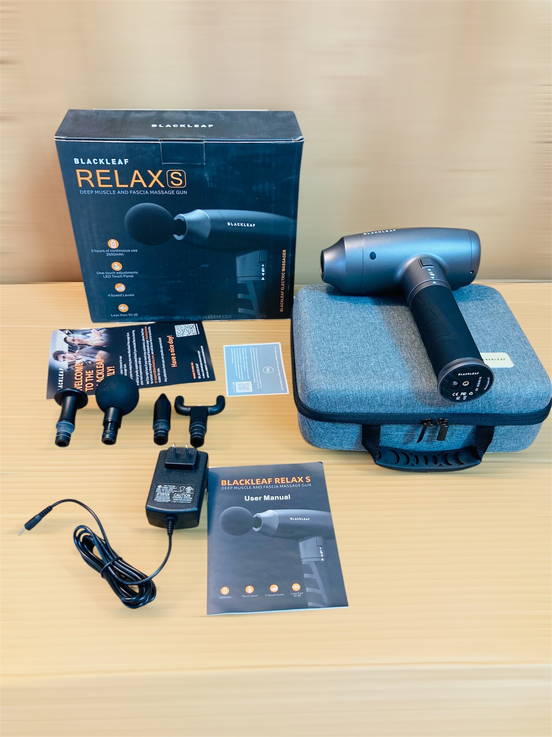Blackleaf USA Relax Powerful Rechargeable Gun Massager
