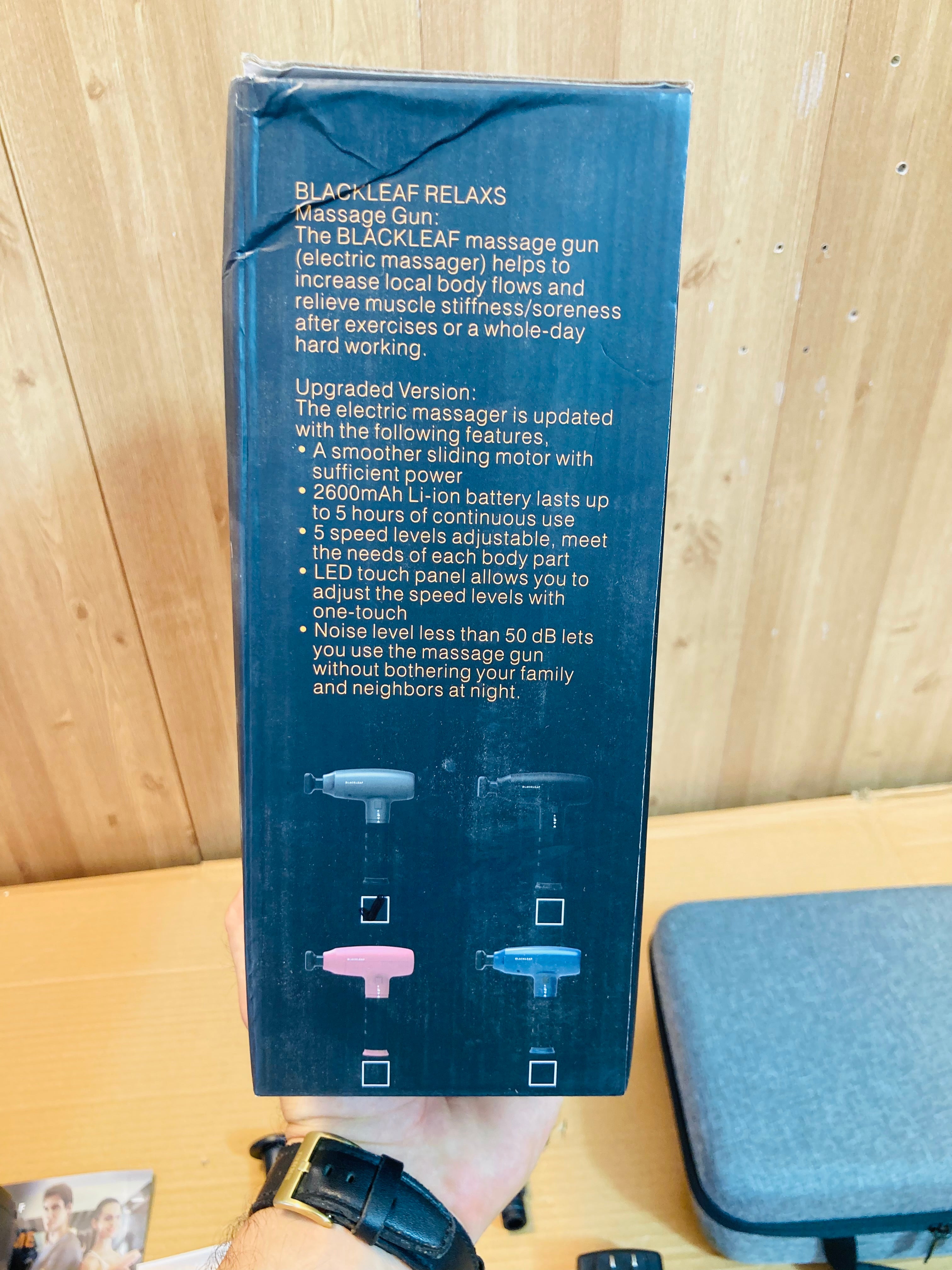Blackleaf USA Relax Powerful Rechargeable Gun Massager
