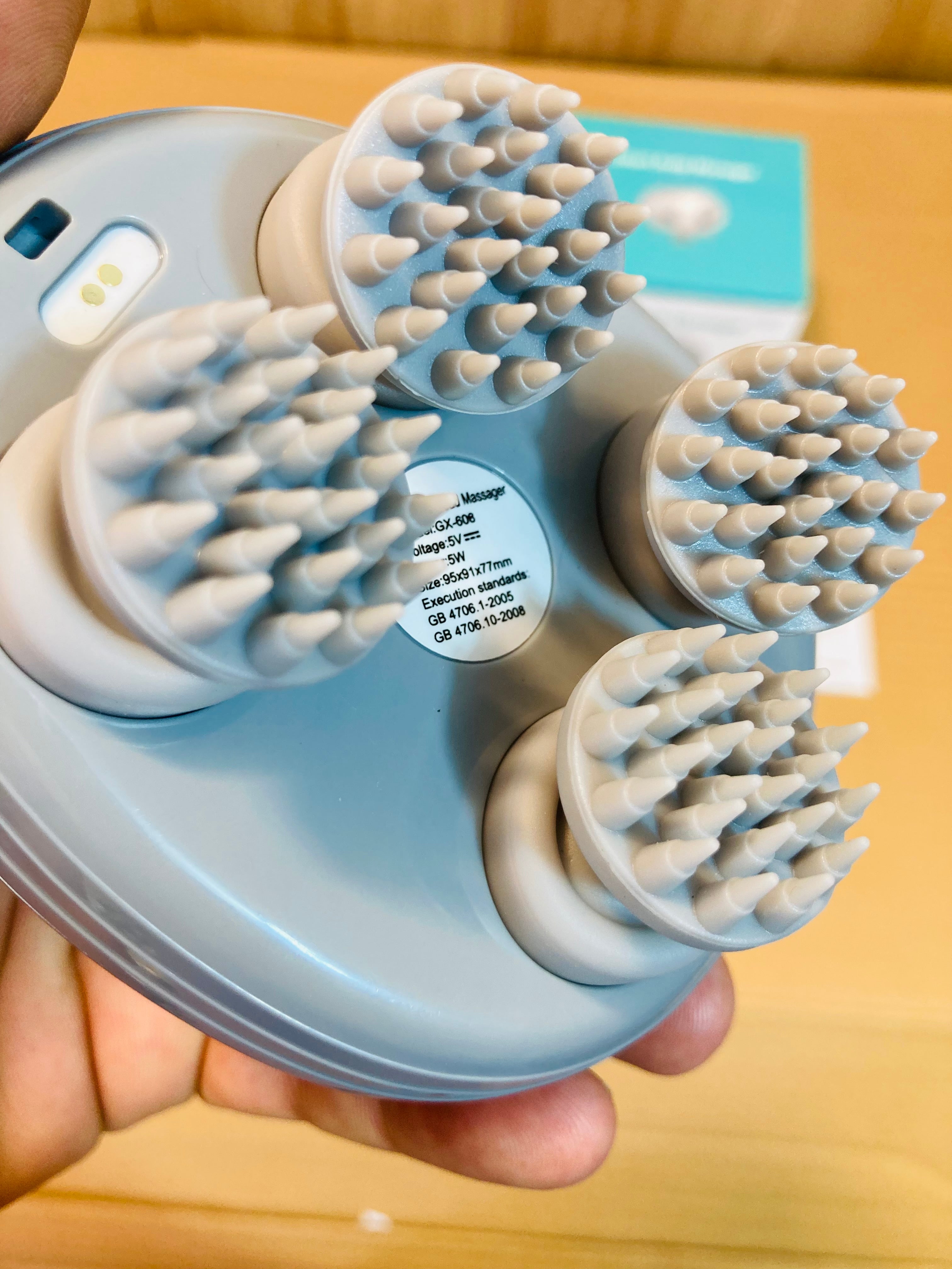 Electric Head/Shoulder Scalp Massager with 4 Kneading