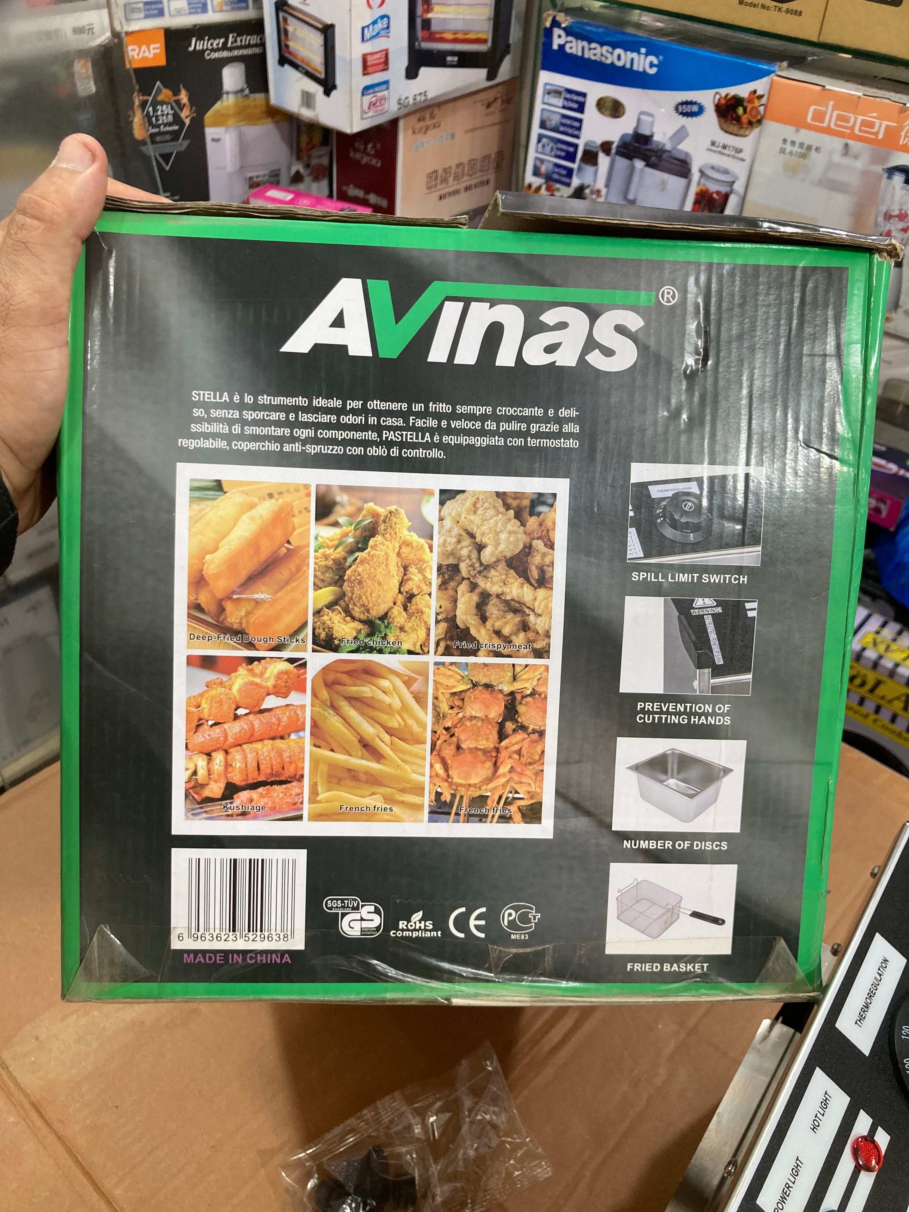 Avinas 6.8L Electric Deep Fryer