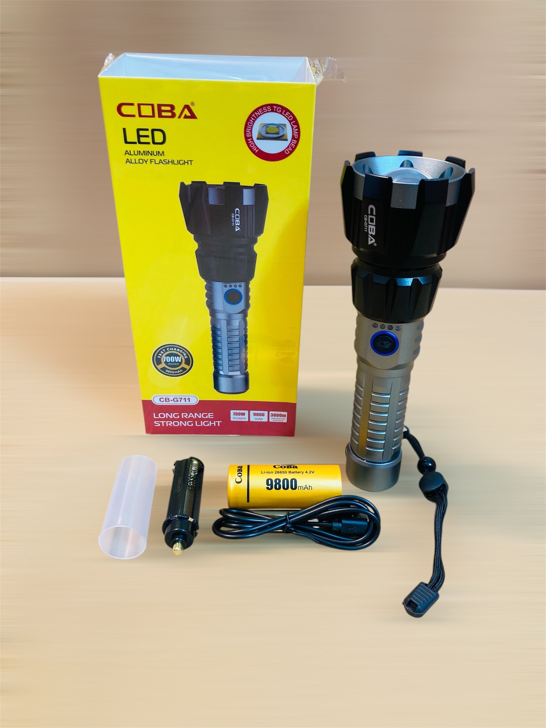 COBA Aluminum Alloy Flashlight Torch CB-G711