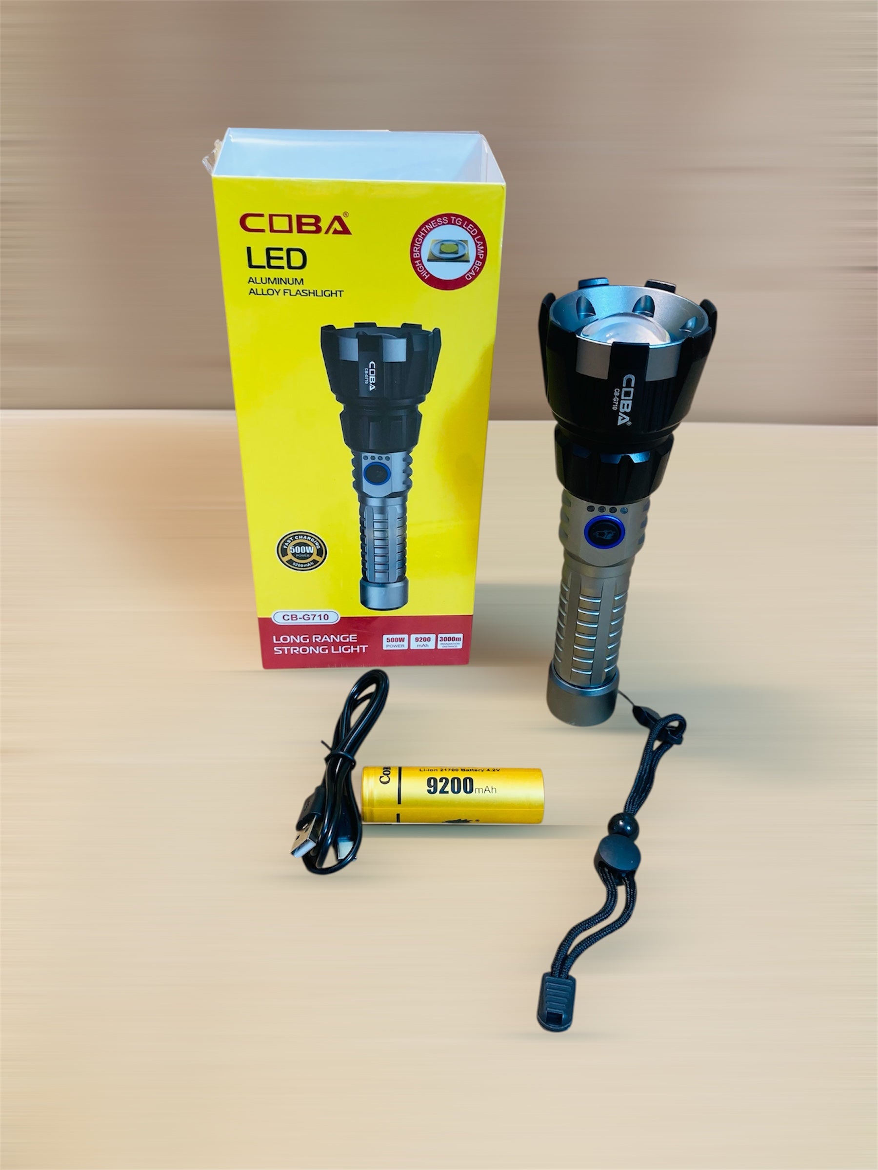 COBA Aluminum Alloy Flashlight Torch CB-G710
