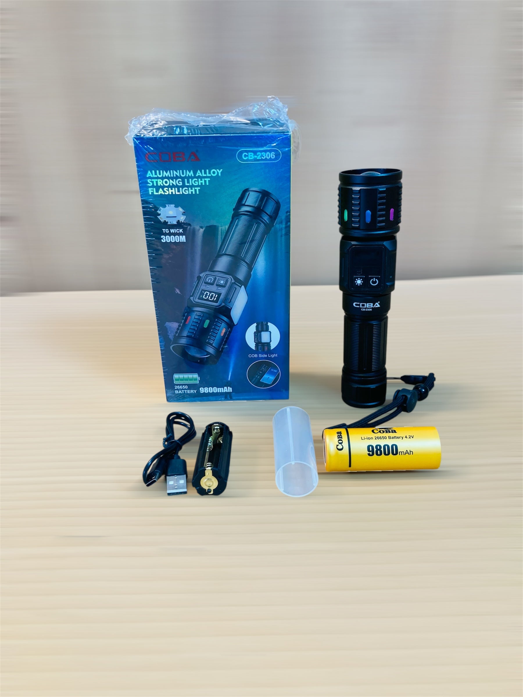 COBA Compact Aluminium Alloy Flashlight Torch CB-2306