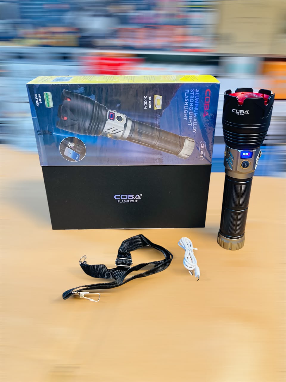COBA Powerful Long Range Super Handheld Led Flashlight Torch CB-G648