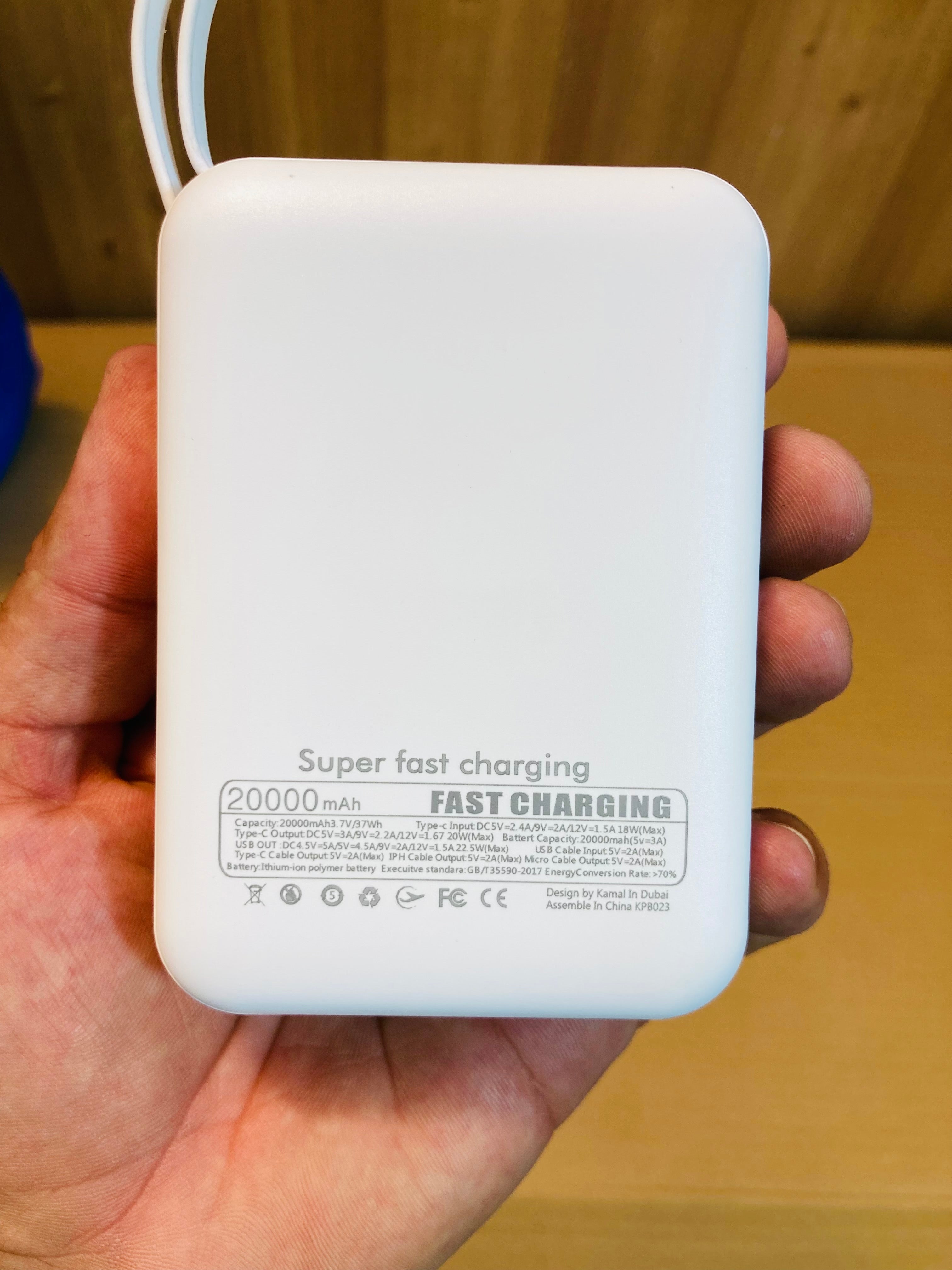 Kamal 22.5W Honest Travel Companion 20000mAh Power Bank KPB023