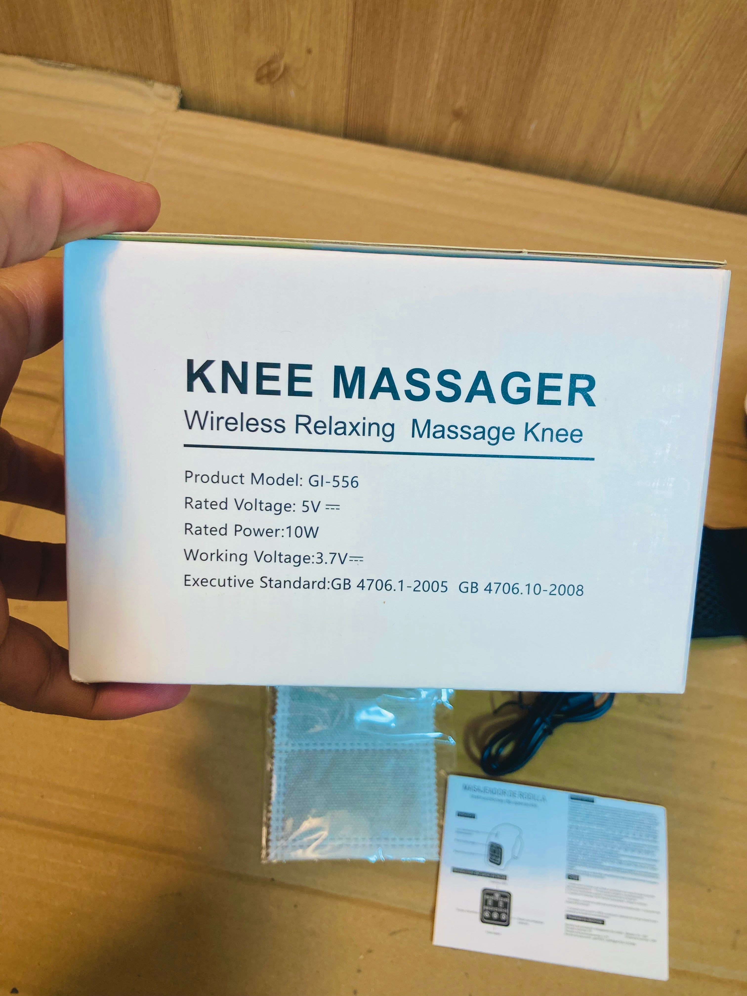 GI Wireless Relaxing Rechargeable Knee Massager