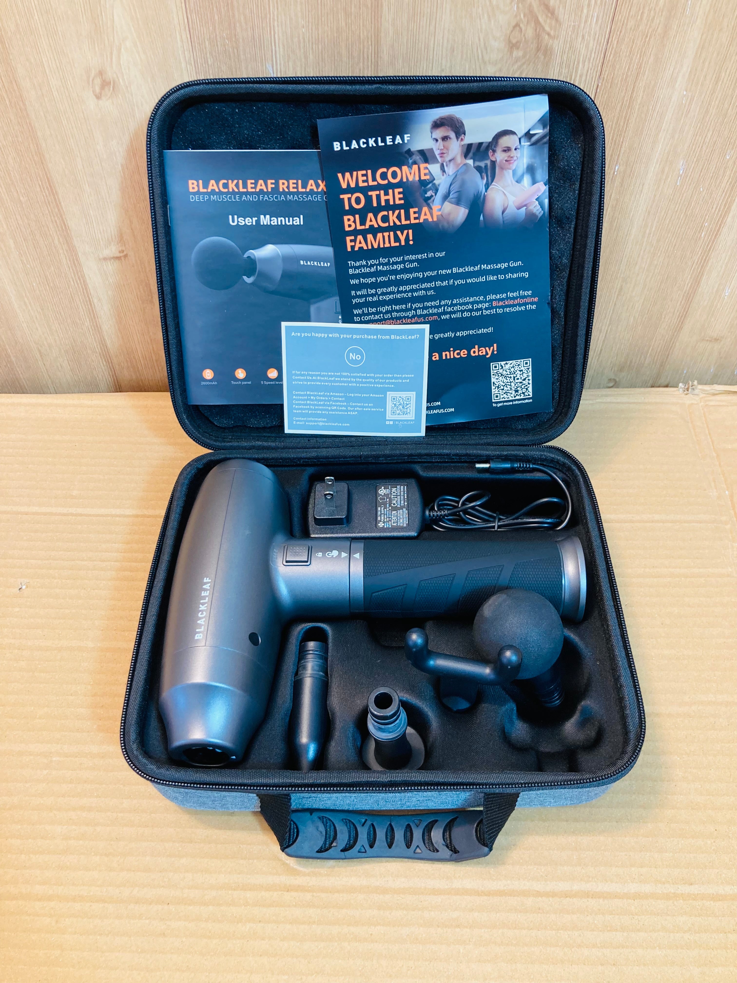 Blackleaf USA Relax Powerful Rechargeable Gun Massager