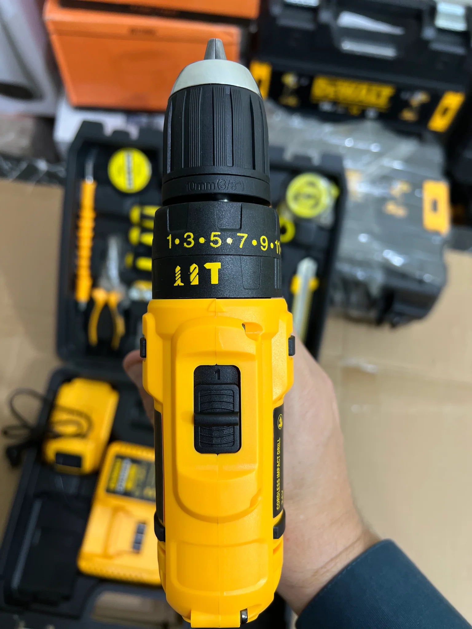 DEWALT 24V Drill Machine with Tool Kit Set: Power and Precision in One Package